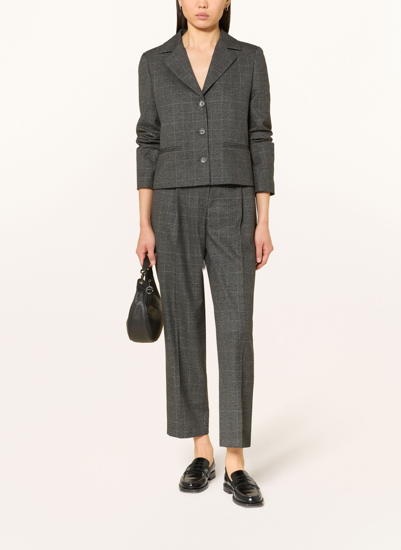 MARC AUREL Blazer with glitter thread: DARK GRAY / SILVER / LIGHT GRAY