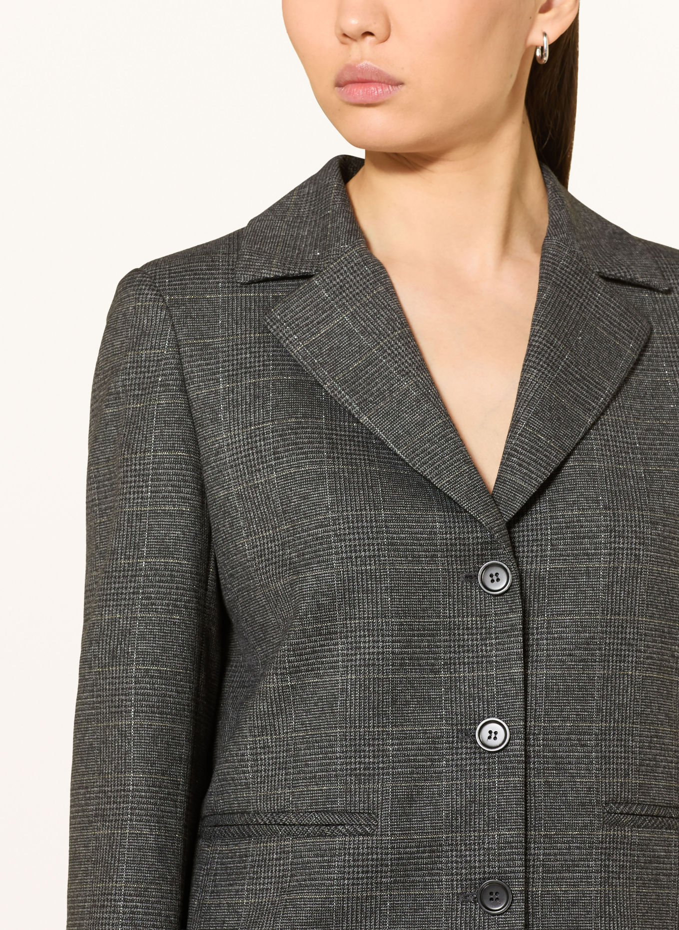 MARC AUREL Blazer with glitter thread: DARK GRAY / SILVER / LIGHT GRAY