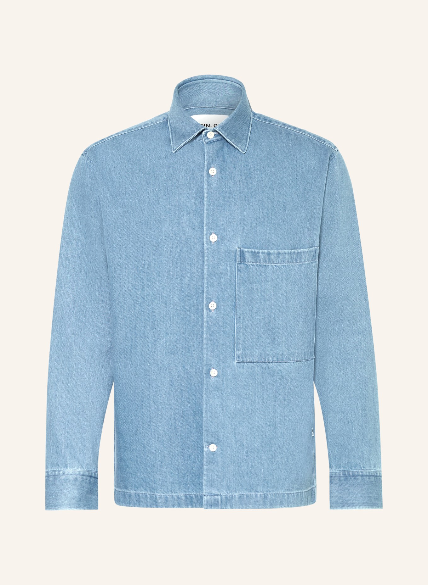 NN.07 FREDDY Comfort Fit Denim Shirt: BLUE