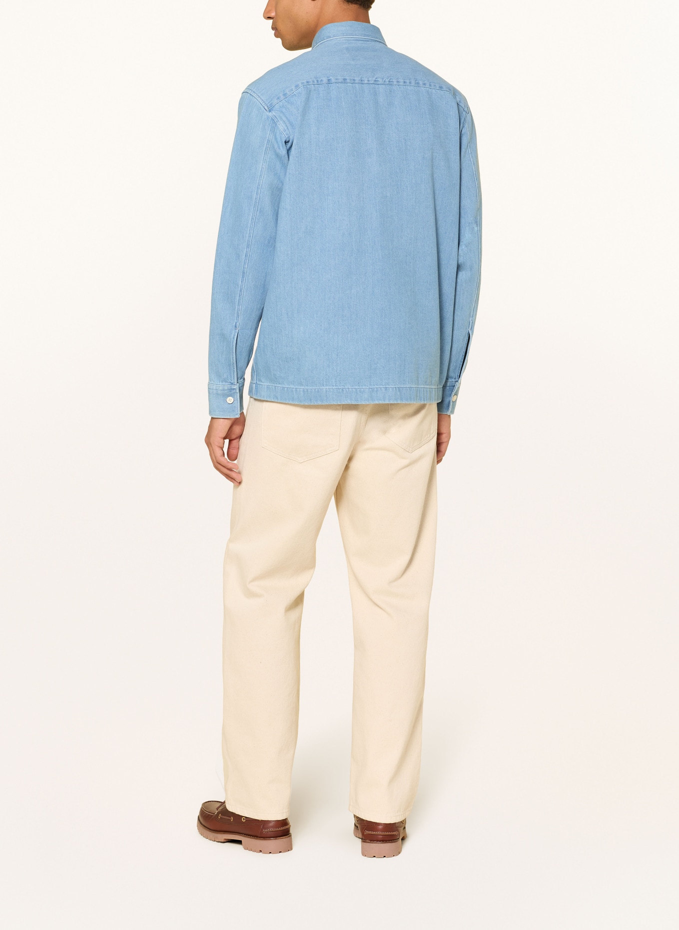 NN.07 FREDDY Comfort Fit Denim Shirt: BLUE