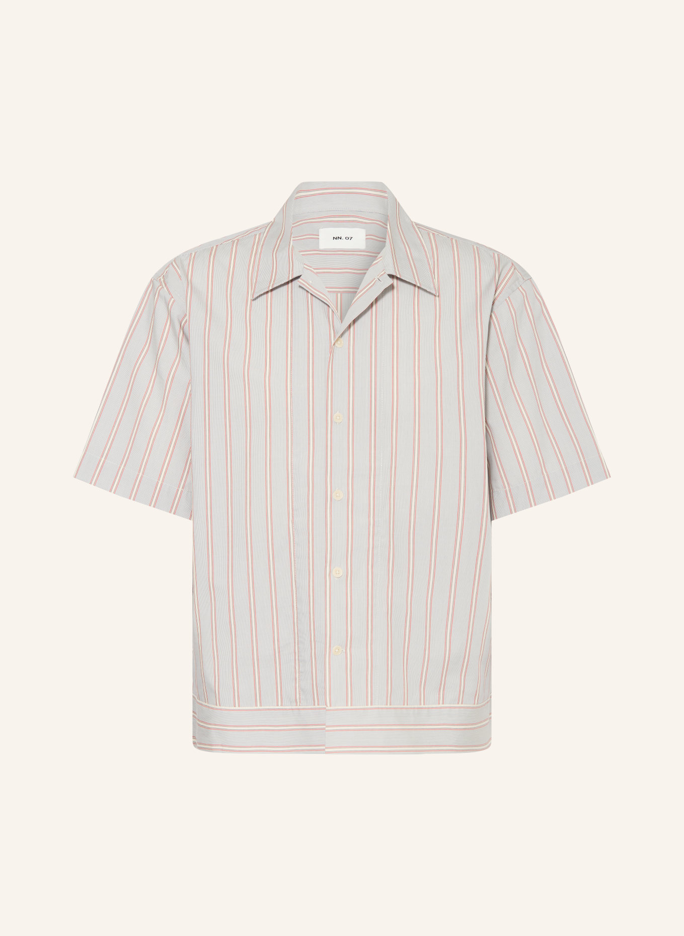 NN.07 Chemise à manches courtes REED Comfort Fit: BLEU / ROUGE / BLANC