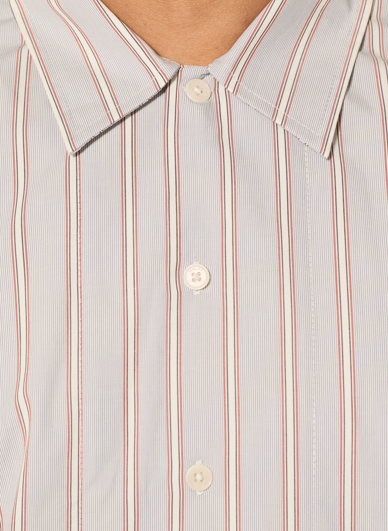 NN.07 Chemise à manches courtes REED Comfort Fit: BLEU / ROUGE / BLANC