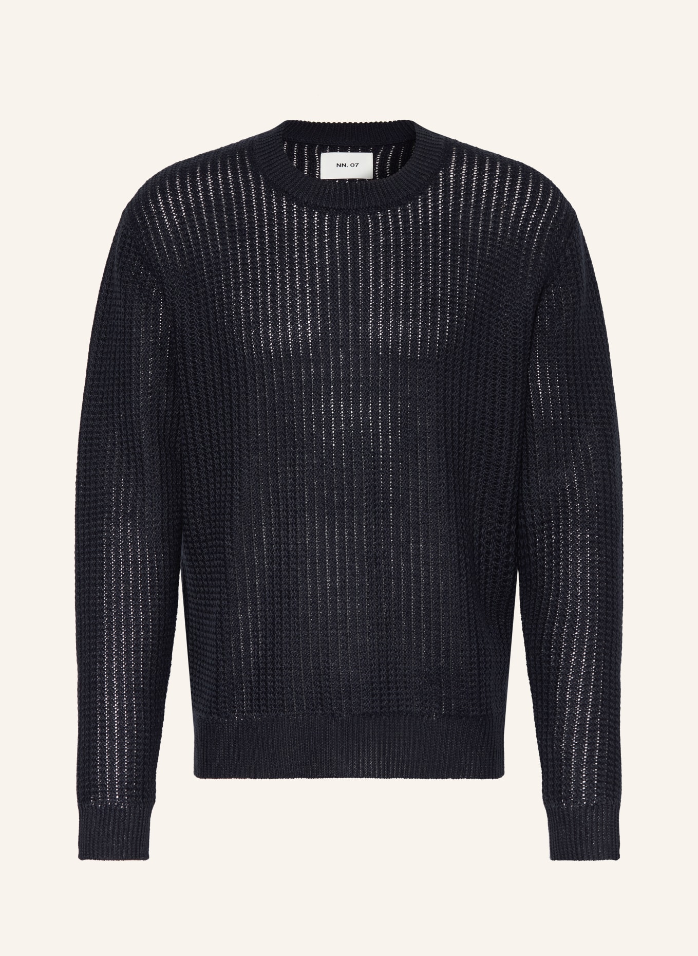 NN.07 Leinenpullover TIM: DUNKELBLAU