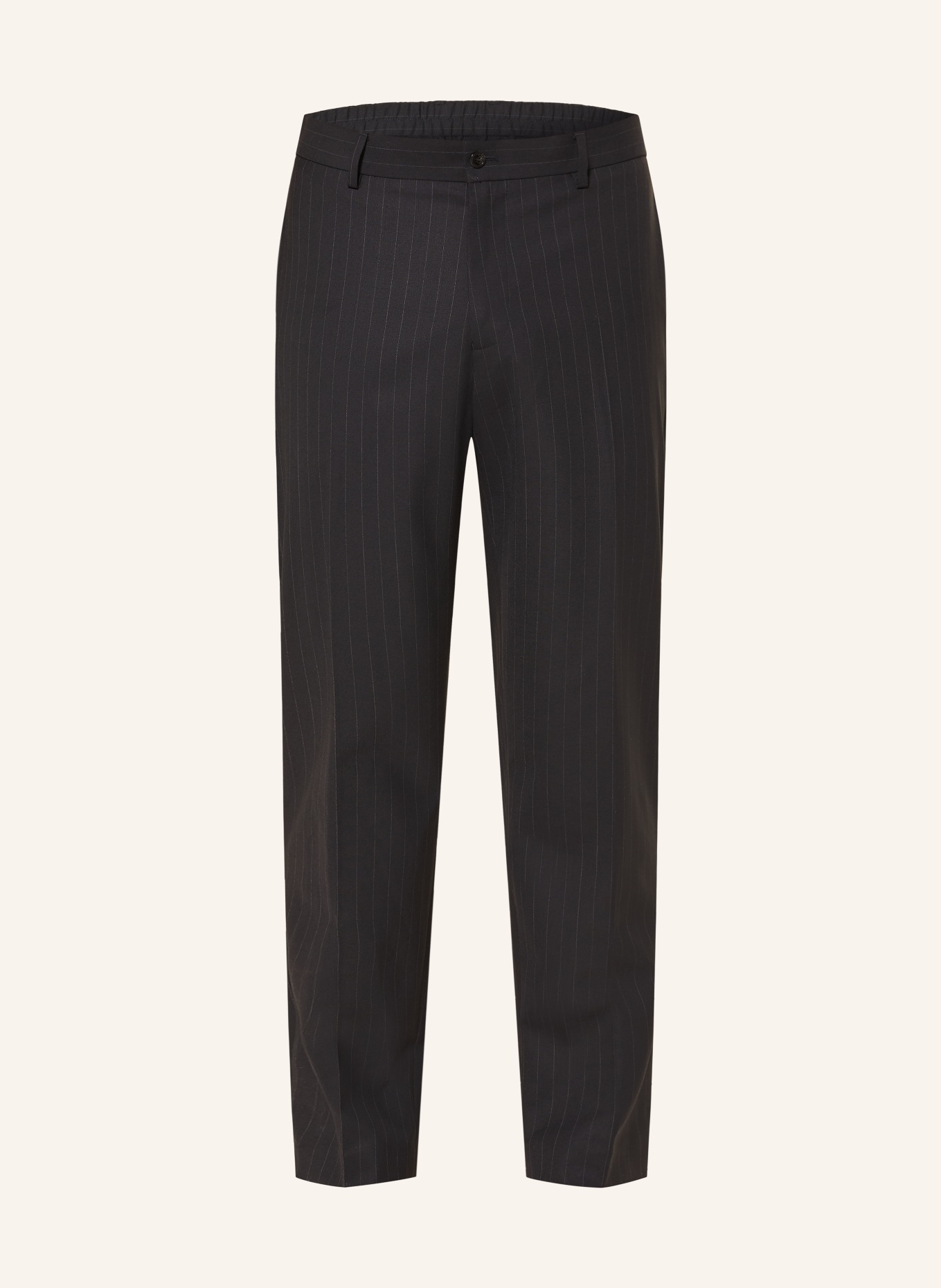 NN.07 BRENDAN Regular Fit Pants: DARK BLUE / WHITE
