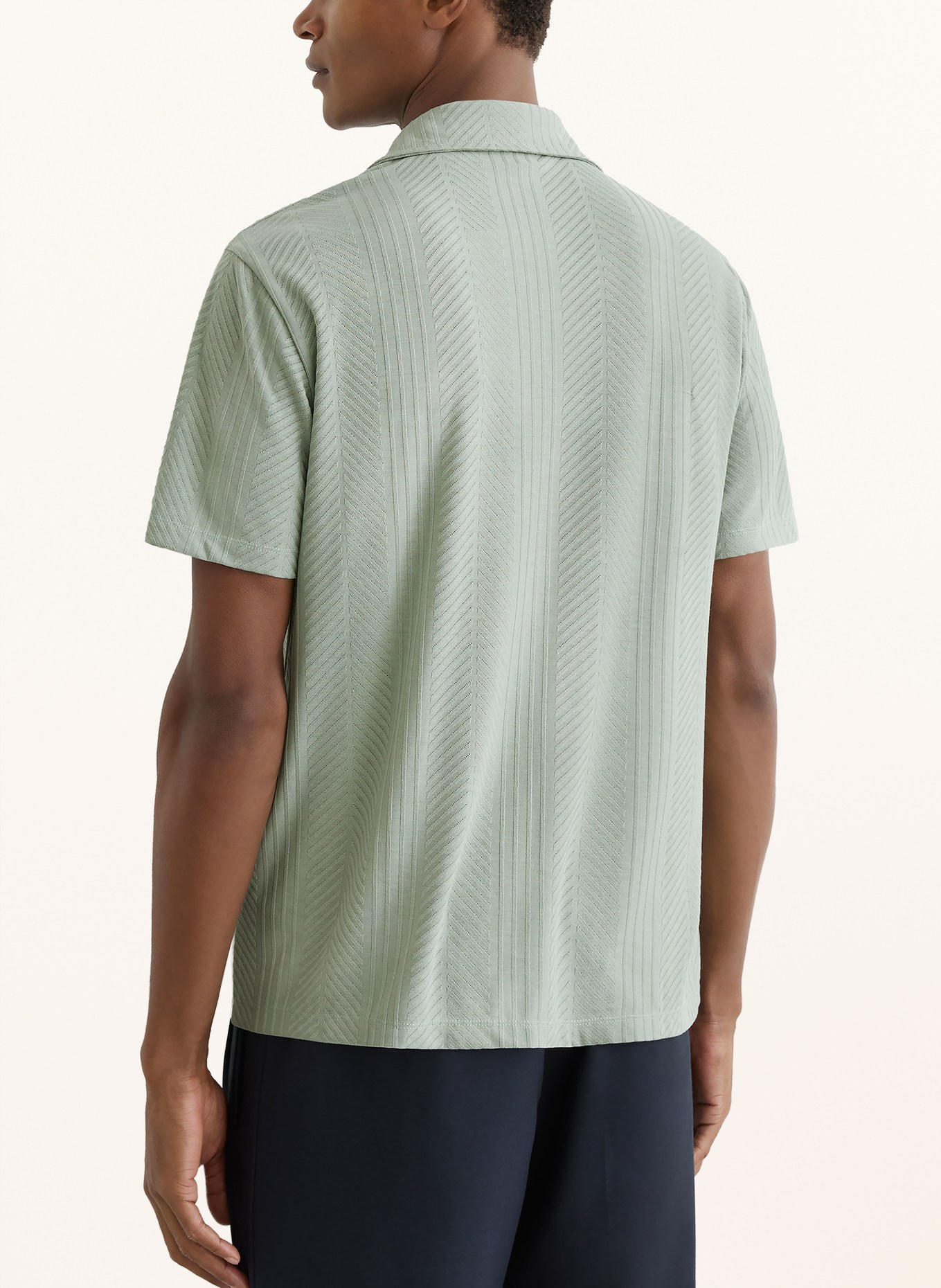 REISS Strickhemd FREDERICK Regular Fit: HELLGRÜN