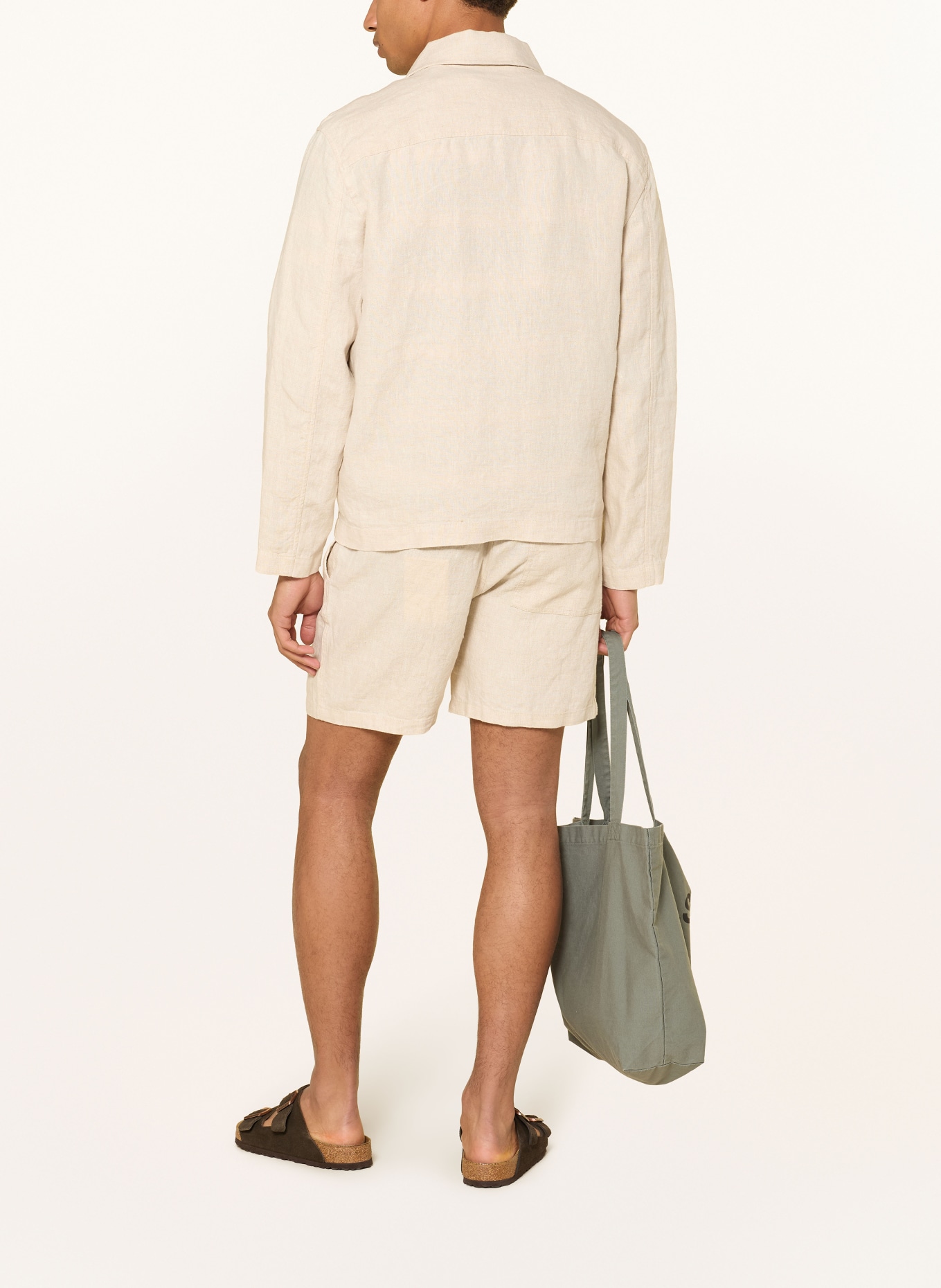 NN.07 Overshirt MORGAN aus Leinen: ECRU