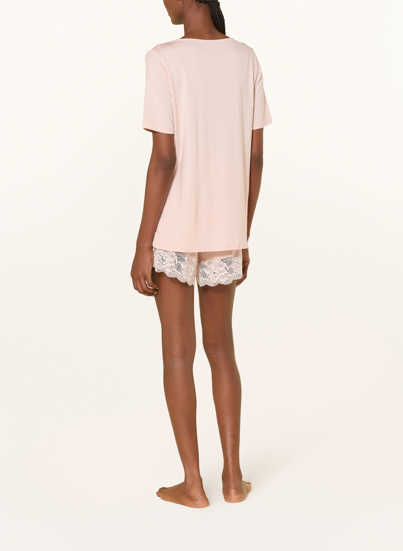 CALIDA Shorty-pyjama ELEGANT DREAMS: ROSE CLAIR / WIT