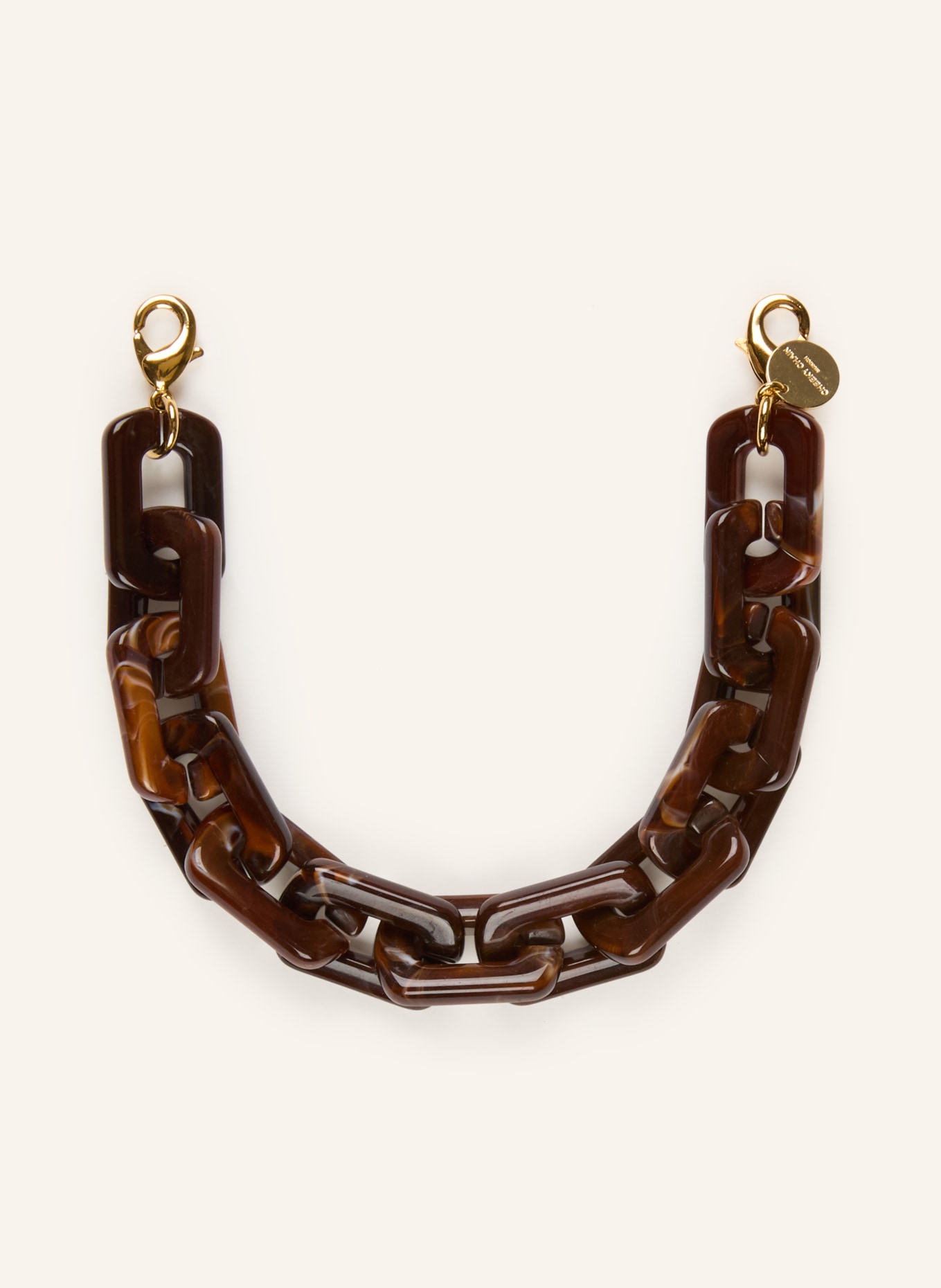 CHEEKY CHAIN MUNICH Smartphone-Kette KELLY: DUNKELBRAUN / GOLD