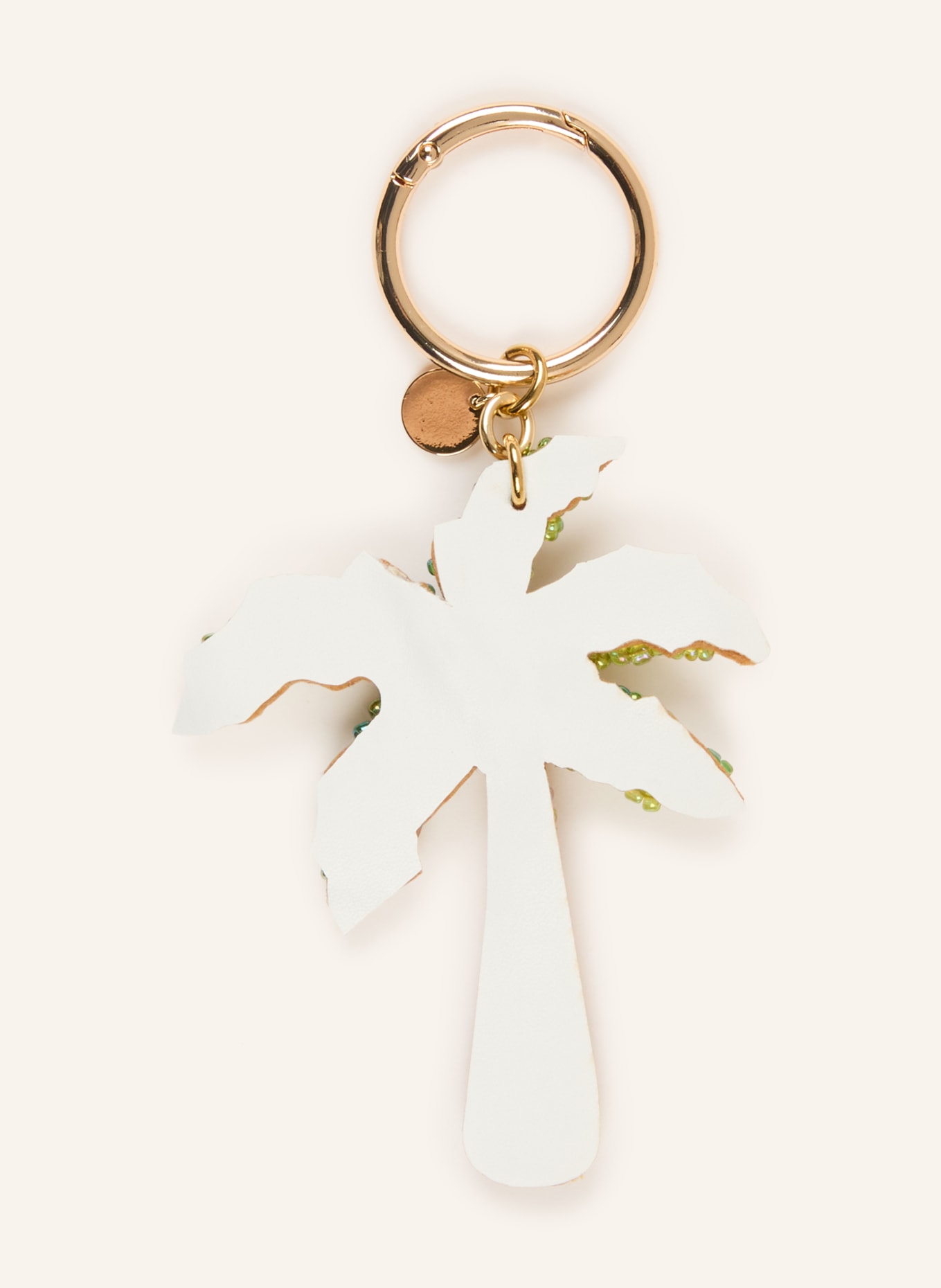 CHEEKY CHAIN MUNICH Taschenanhänger mit Schmucksteinen: ROSÉ / GOLD