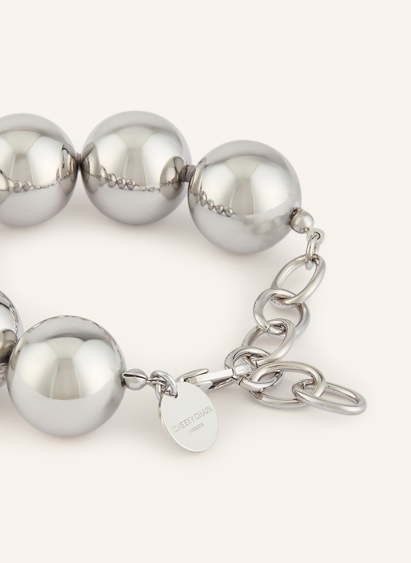 CHEEKY CHAIN MUNICH Náramek WILMA: STŘÍBRNÁ
