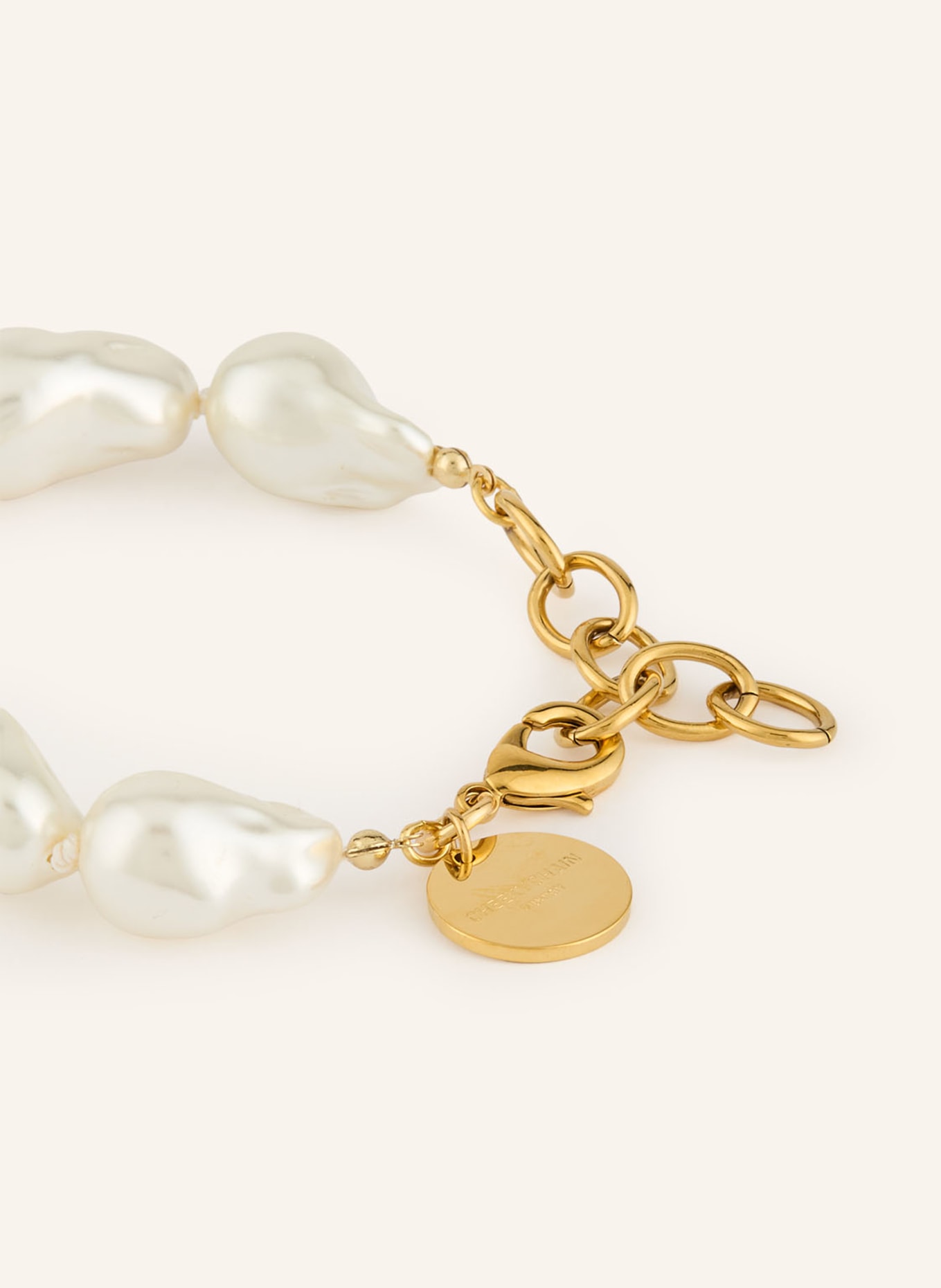 CHEEKY CHAIN MUNICH Náramek FIJI: KRÉMOVÁ / ZLATÁ