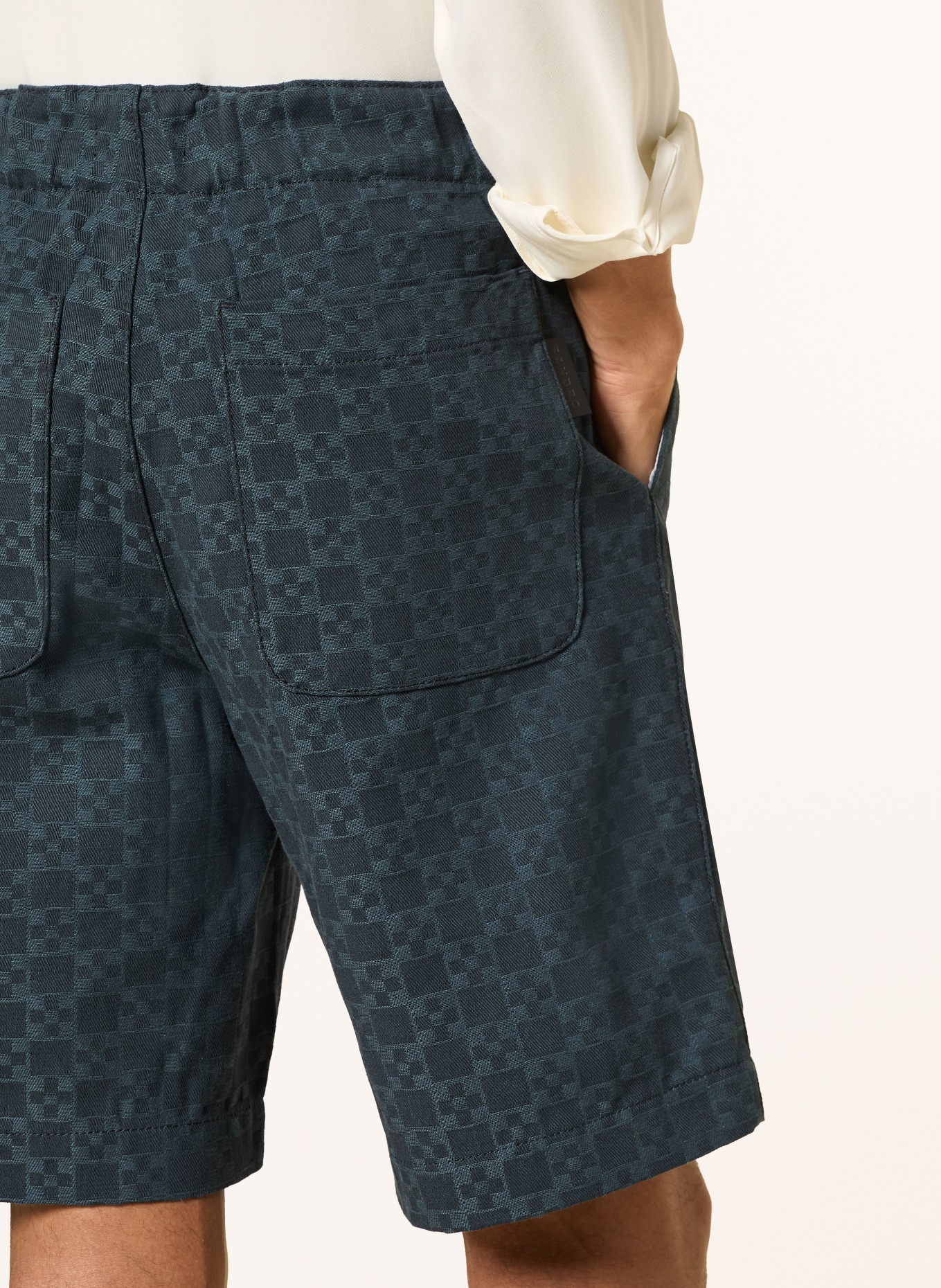 SANDRO szorty jeansowe: GRANATOWY