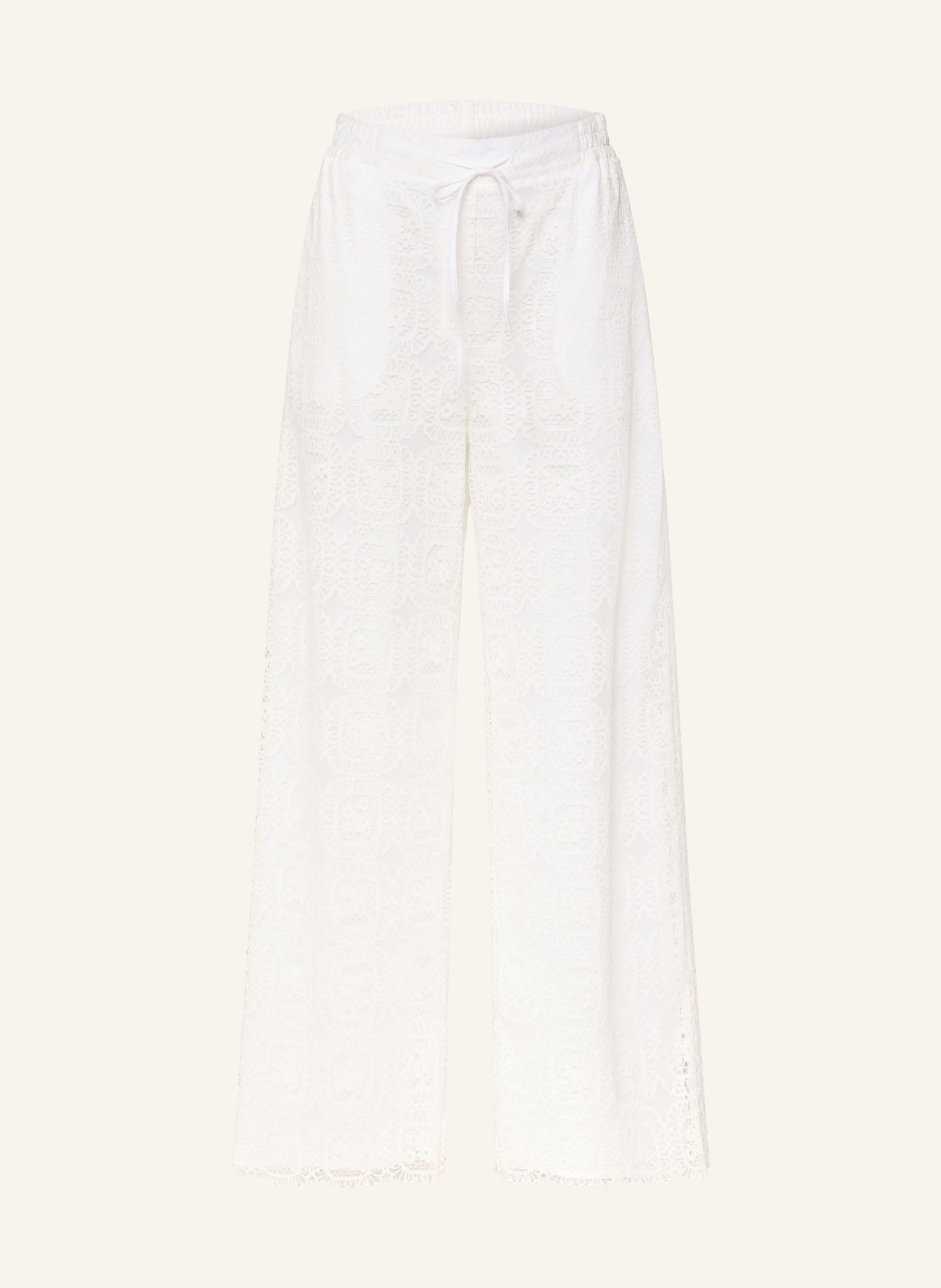 CLAUDIE PIERLOT Spitzenhose: WEISS