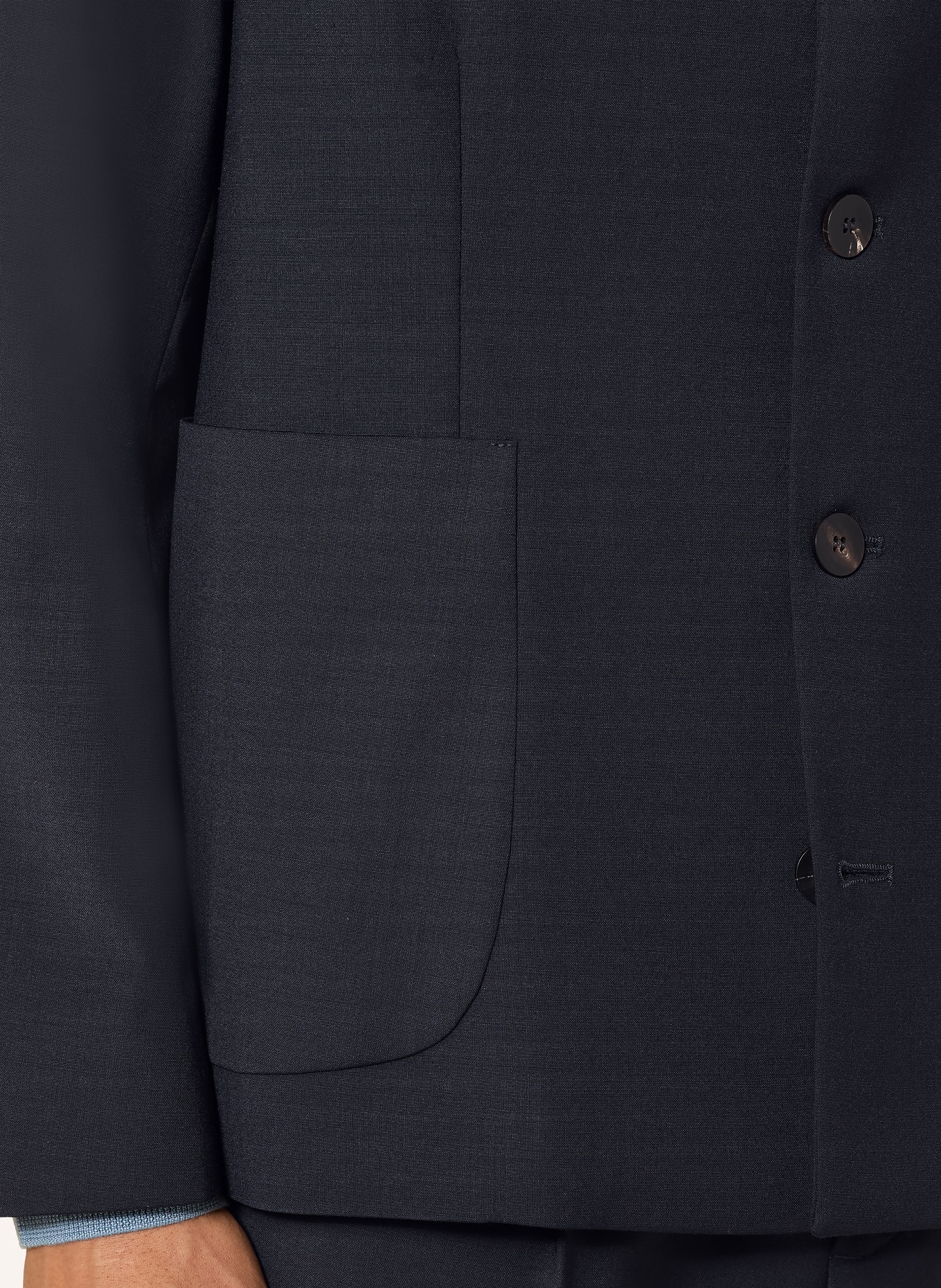 CHAS Veste ARNAULT coupe ajustée: BLEU FONCÉ