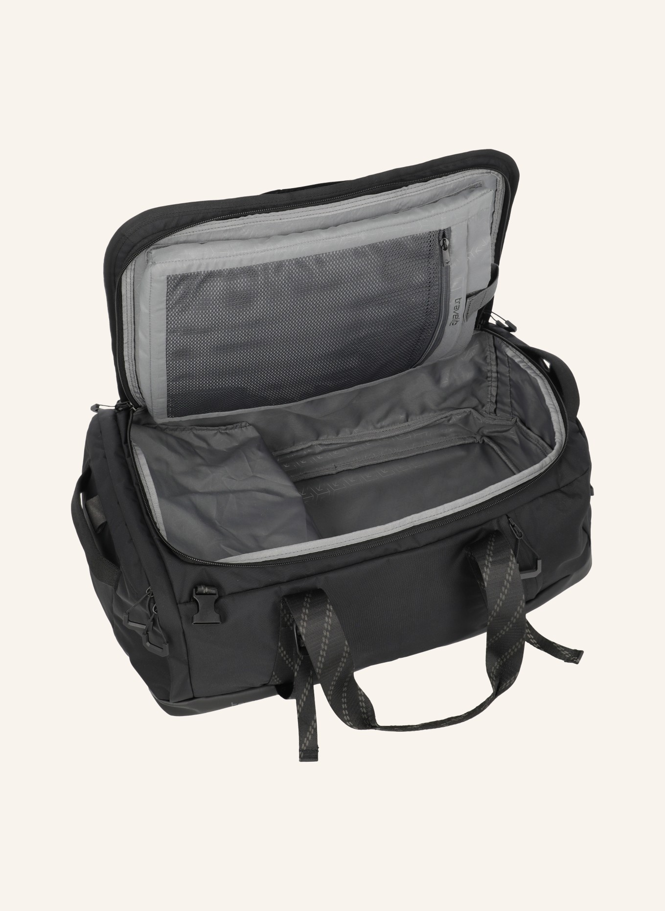 travelite Reisetasche VENTURE LINE M 44 l: SCHWARZ