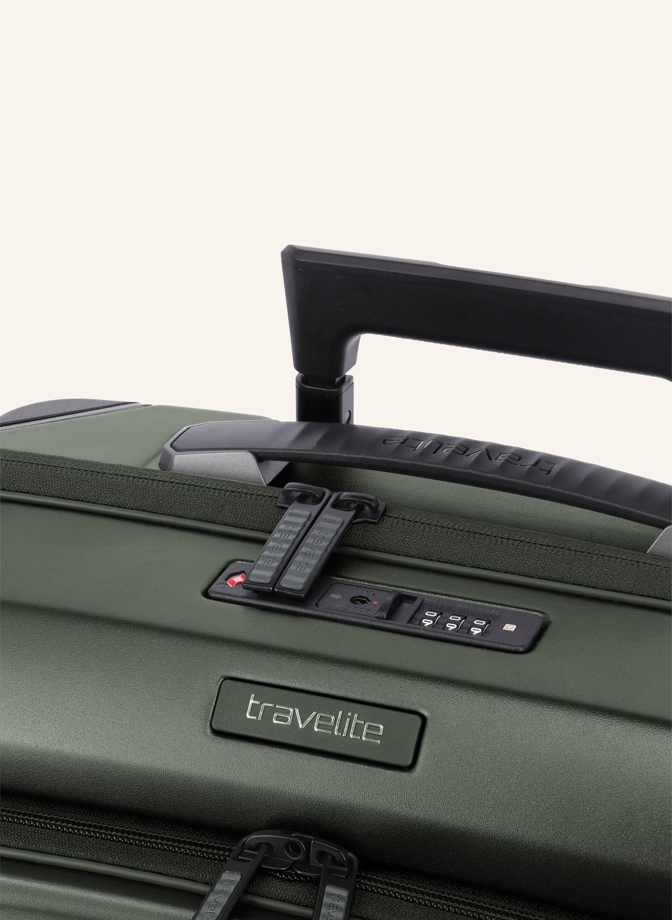 travelite Trolley MILLENNIUM: DONKERGROEN / ZWART