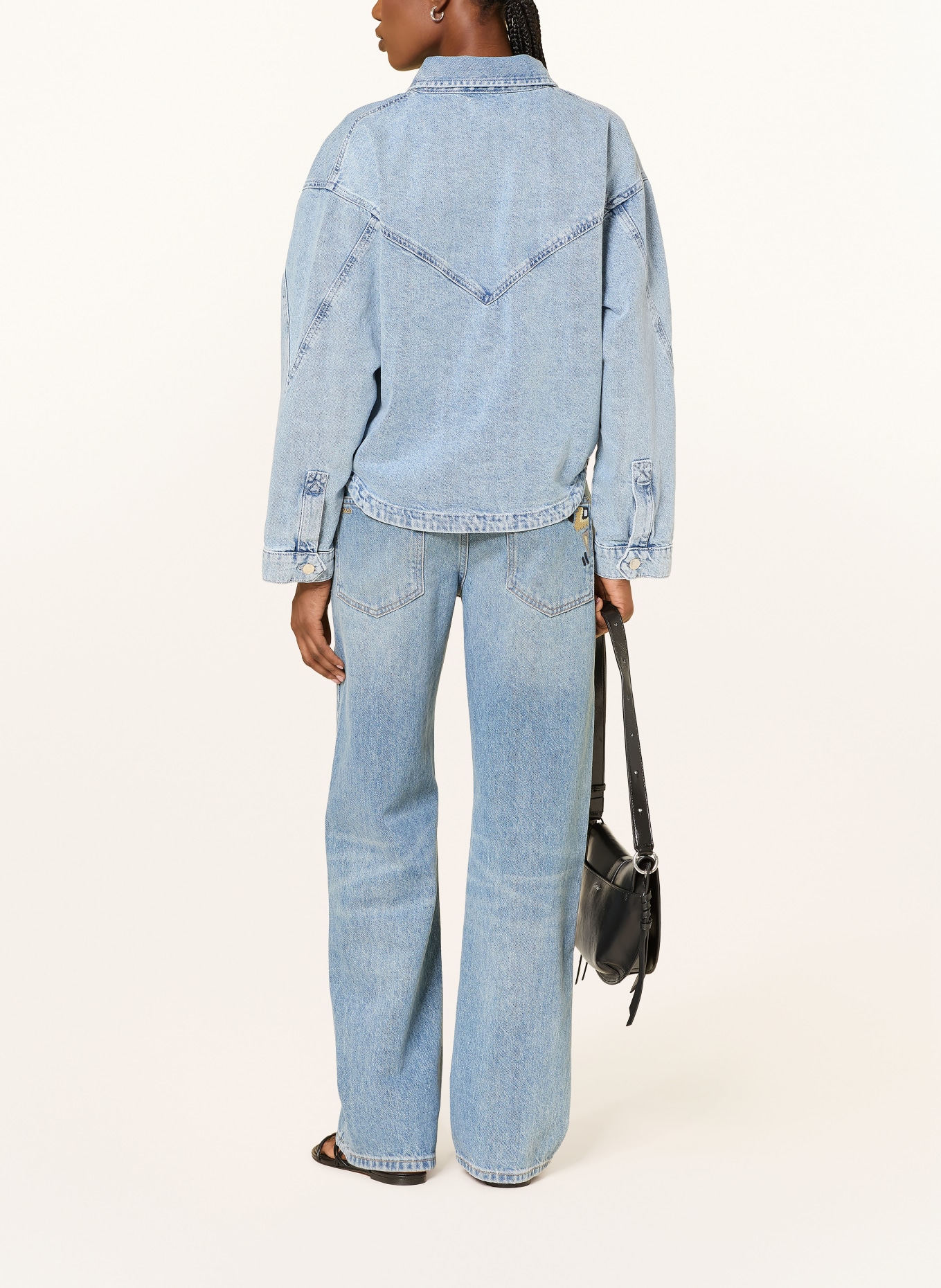 ba&sh Džínová bunda JUNO: BLUE BLUE JEANS