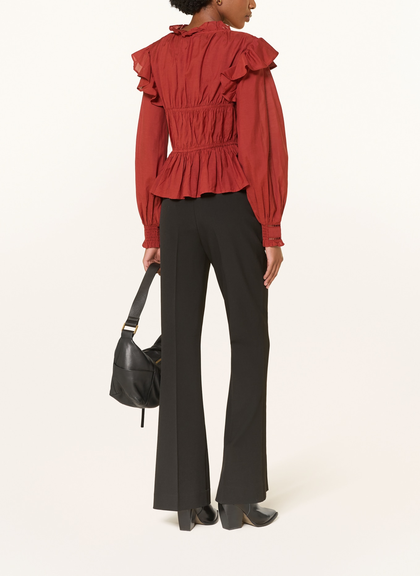 ALLSAINTS Bootcut-broek ASTRA: ZWART