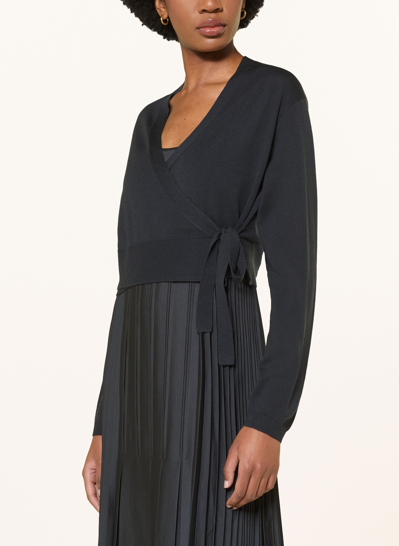 ALLSAINTS Set LUCILLE: jurk en vest: DONKERBLAUW