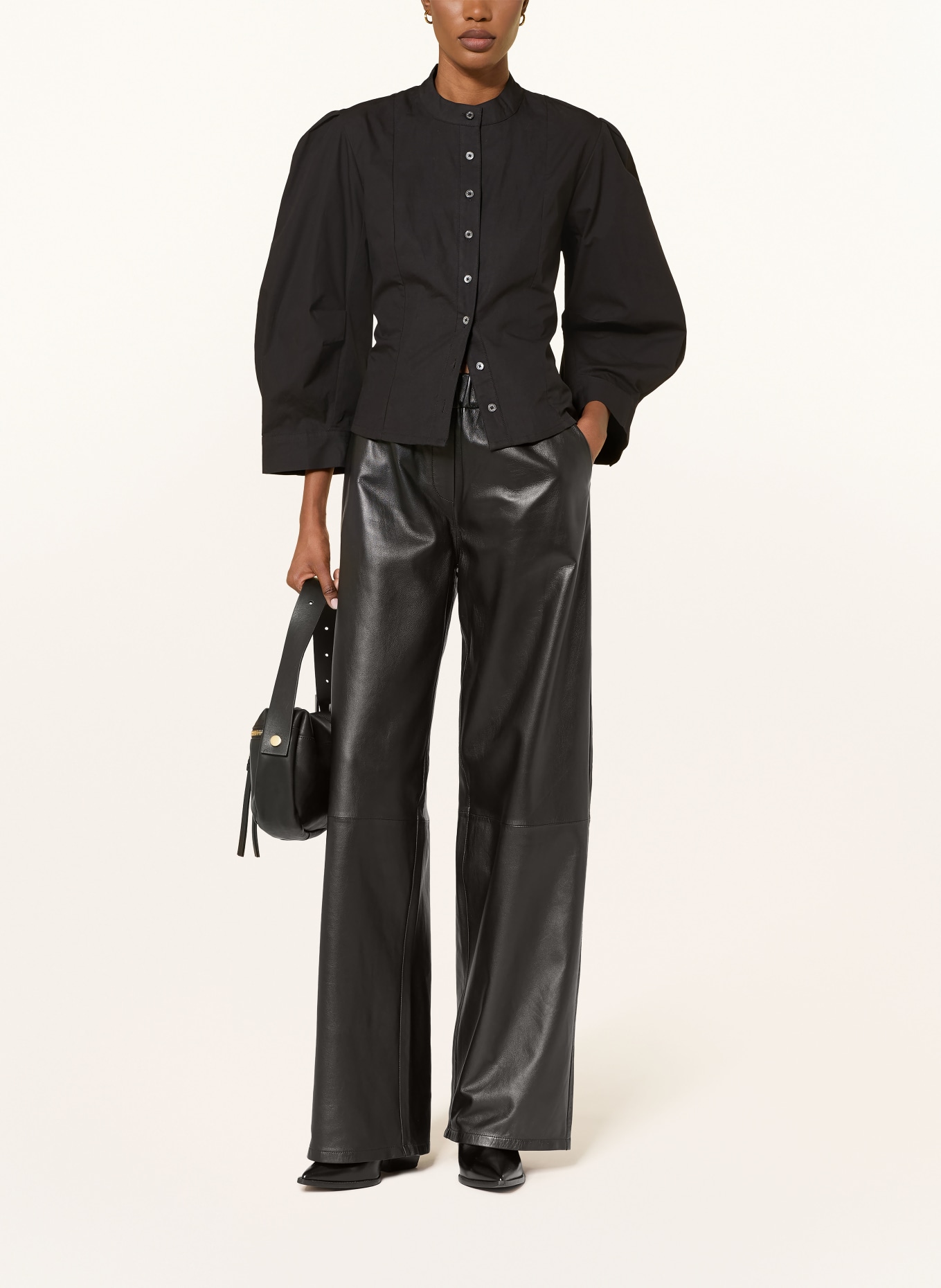 ALLSAINTS Blouse MAUD met 3/4-mouwen: ZWART