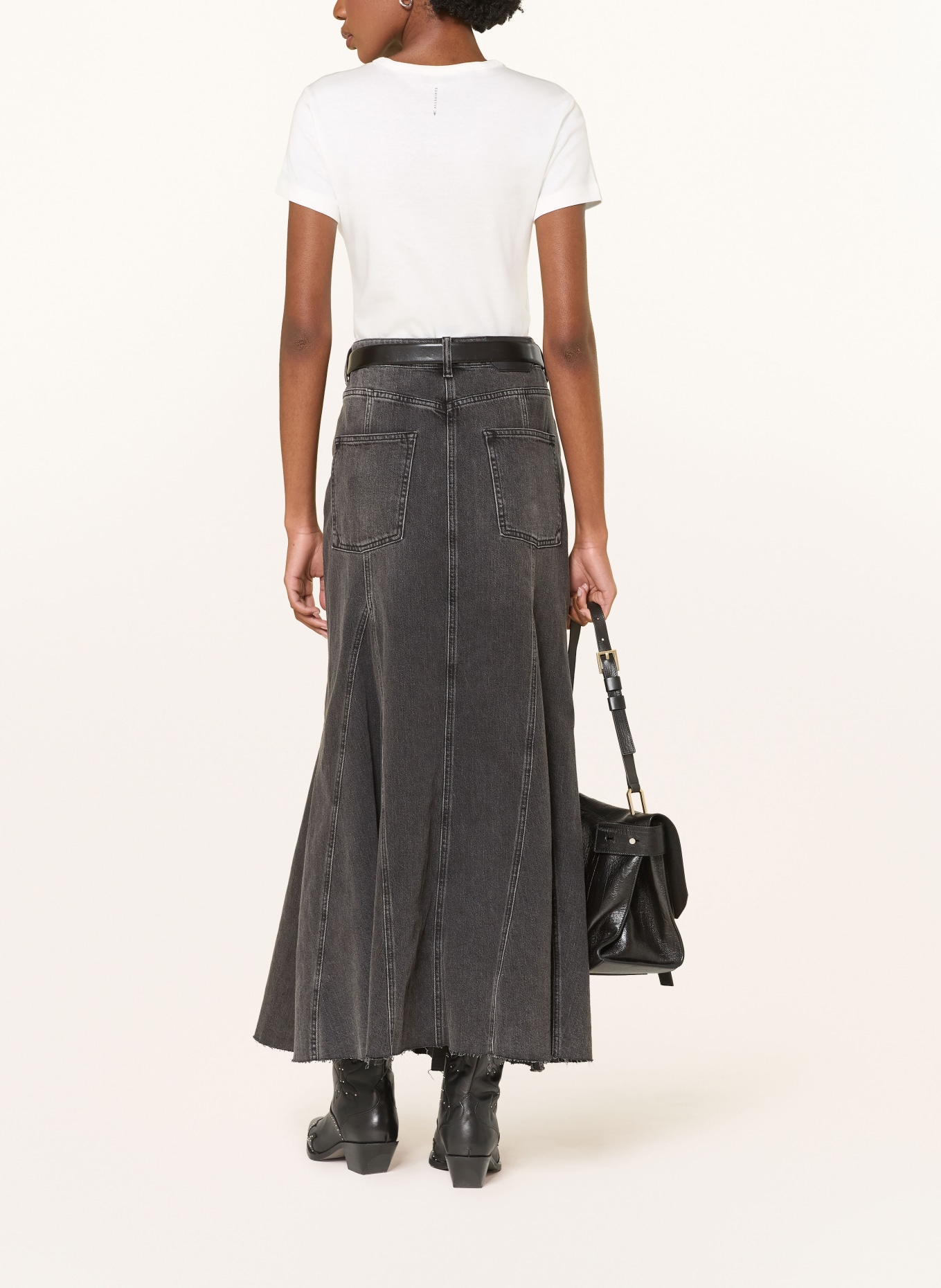 ALLSAINTS Tričko TROPPO STEVIE: KRÉMOVÁ / RŮŽOVÁ / ZELENÁ