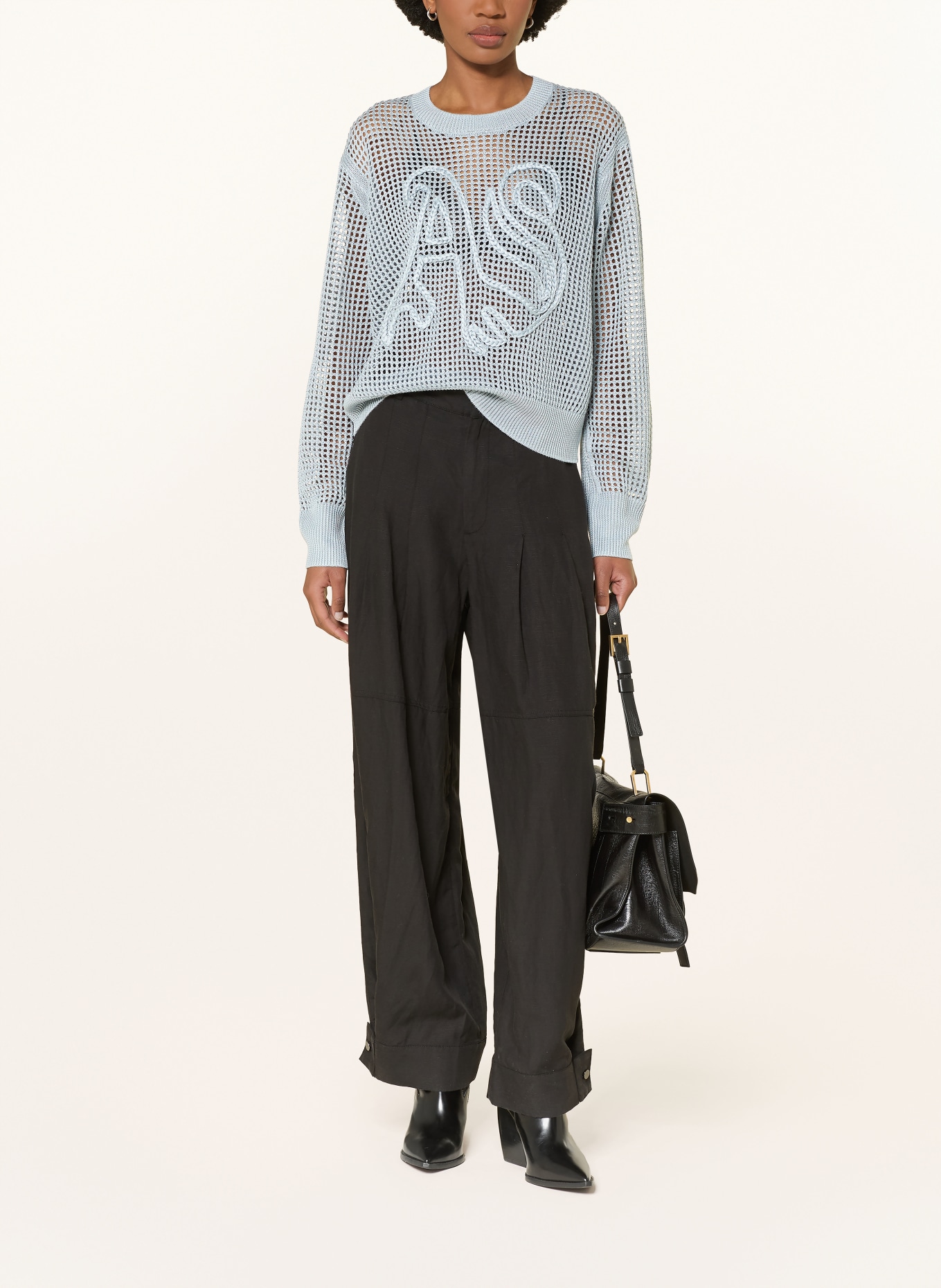 ALLSAINTS RAELYN Sweater: LIGHT BLUE