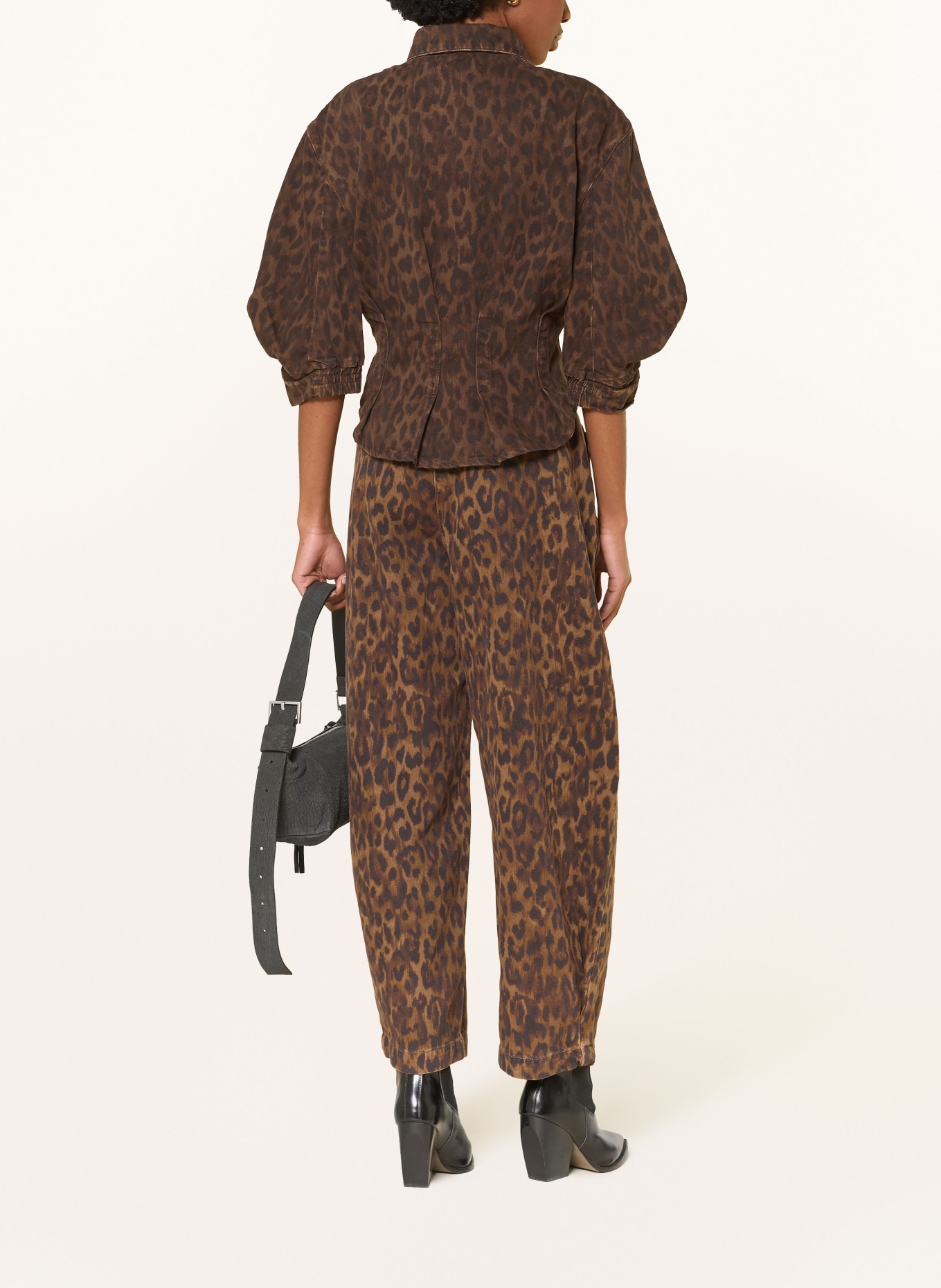 ALLSAINTS Jeansjacke NANCY mit 3/4-Arm: 10062 LEPPO BROWN