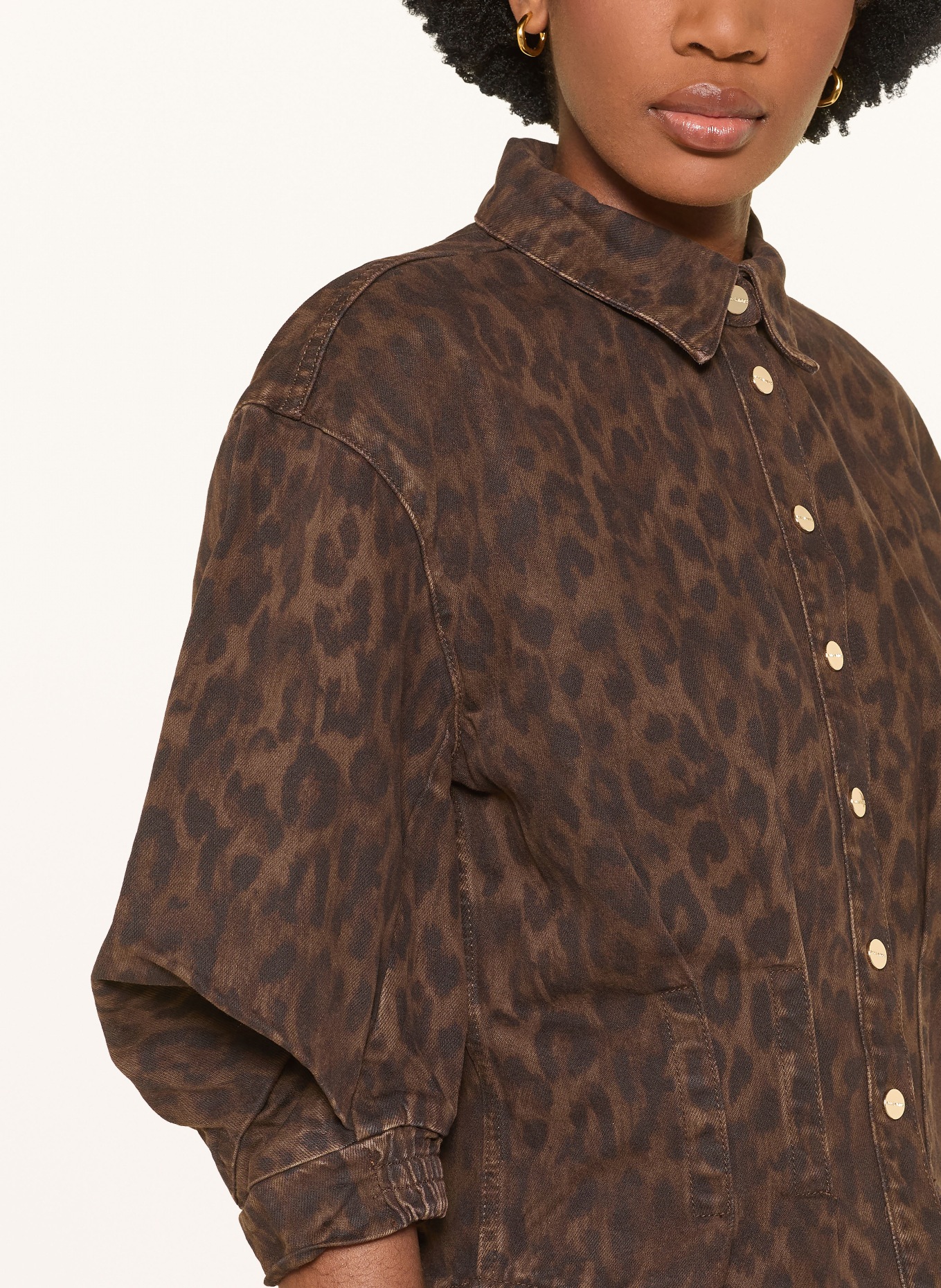 ALLSAINTS Jeansjacke NANCY mit 3/4-Arm: 10062 LEPPO BROWN