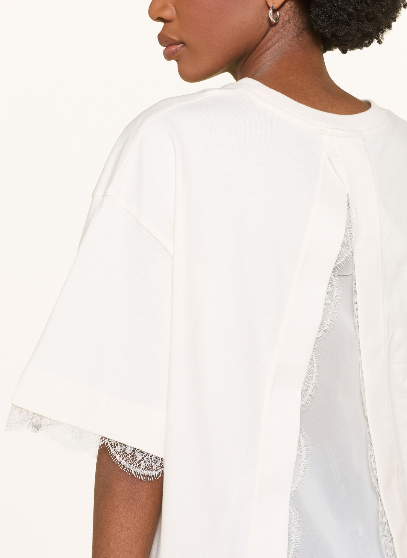 ALLSAINTS Tričko NIA s krajkou: REŽNÁ