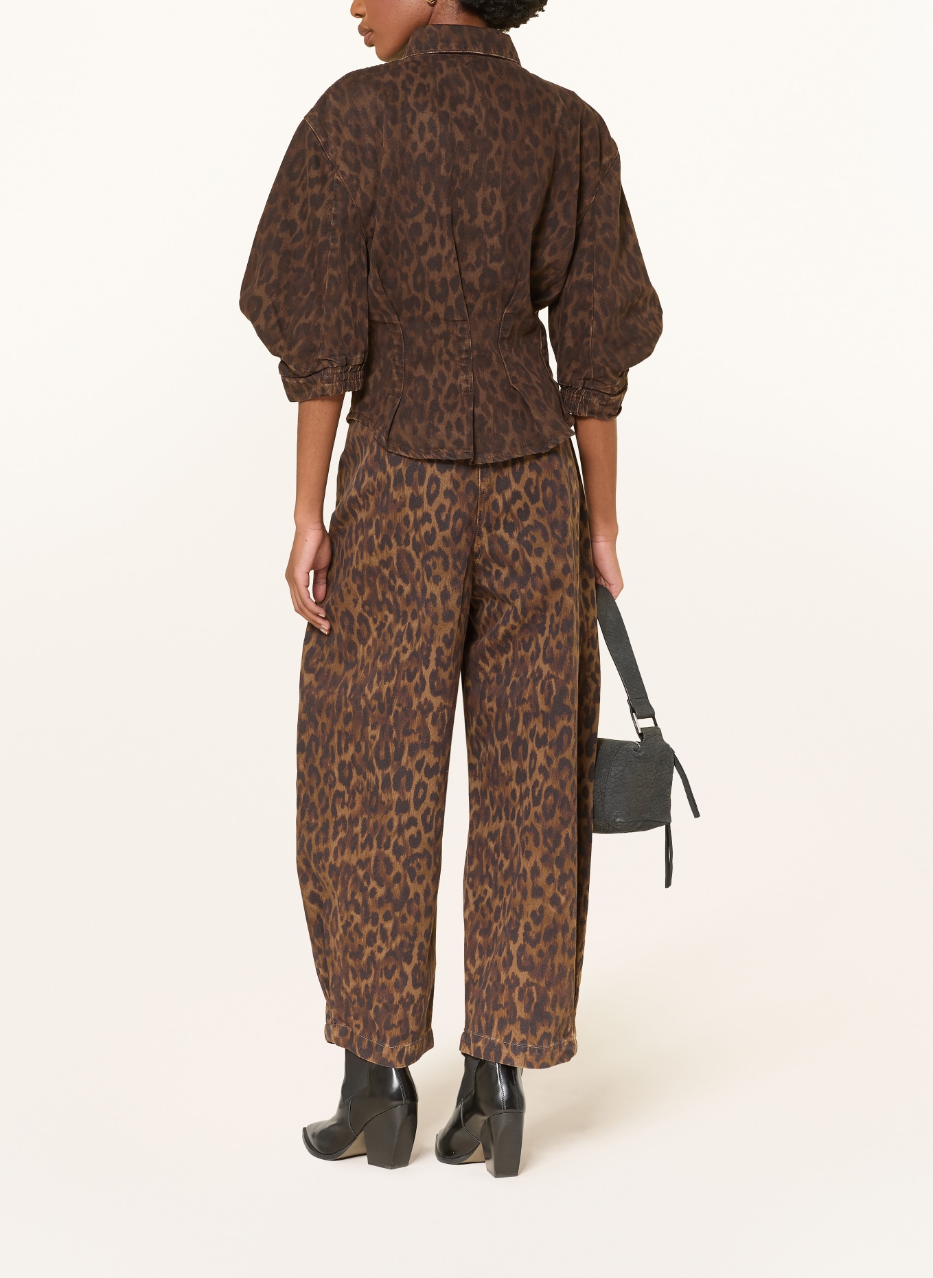 ALLSAINTS Dżinsy z rozszerzanymi nogawkami BECCA: 10062 LEPPO BROWN