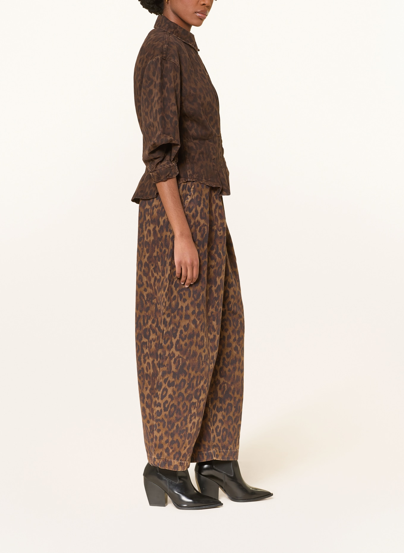 ALLSAINTS Dżinsy z rozszerzanymi nogawkami BECCA: 10062 LEPPO BROWN