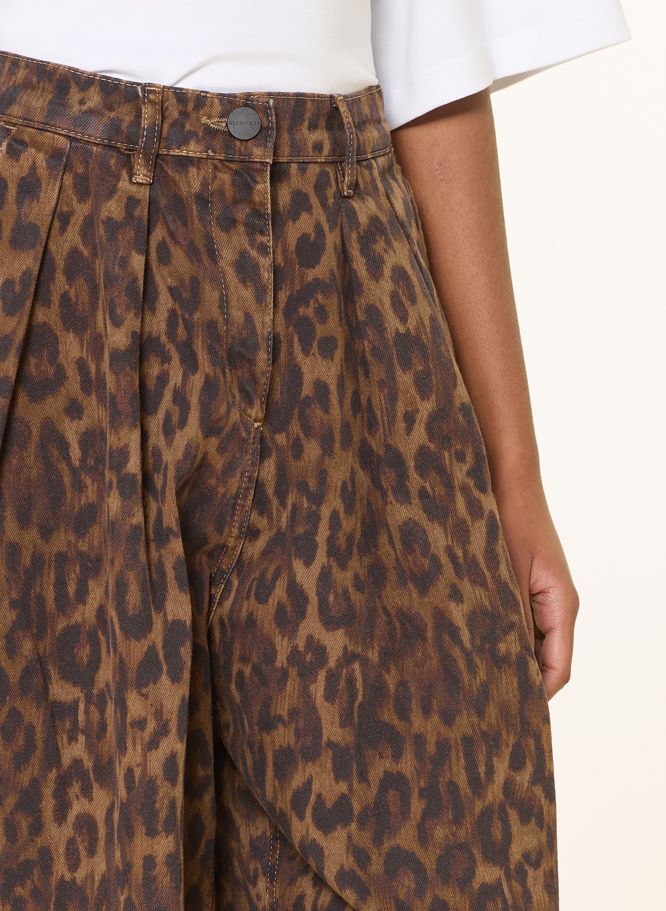 ALLSAINTS Dżinsy z rozszerzanymi nogawkami BECCA: 10062 LEPPO BROWN