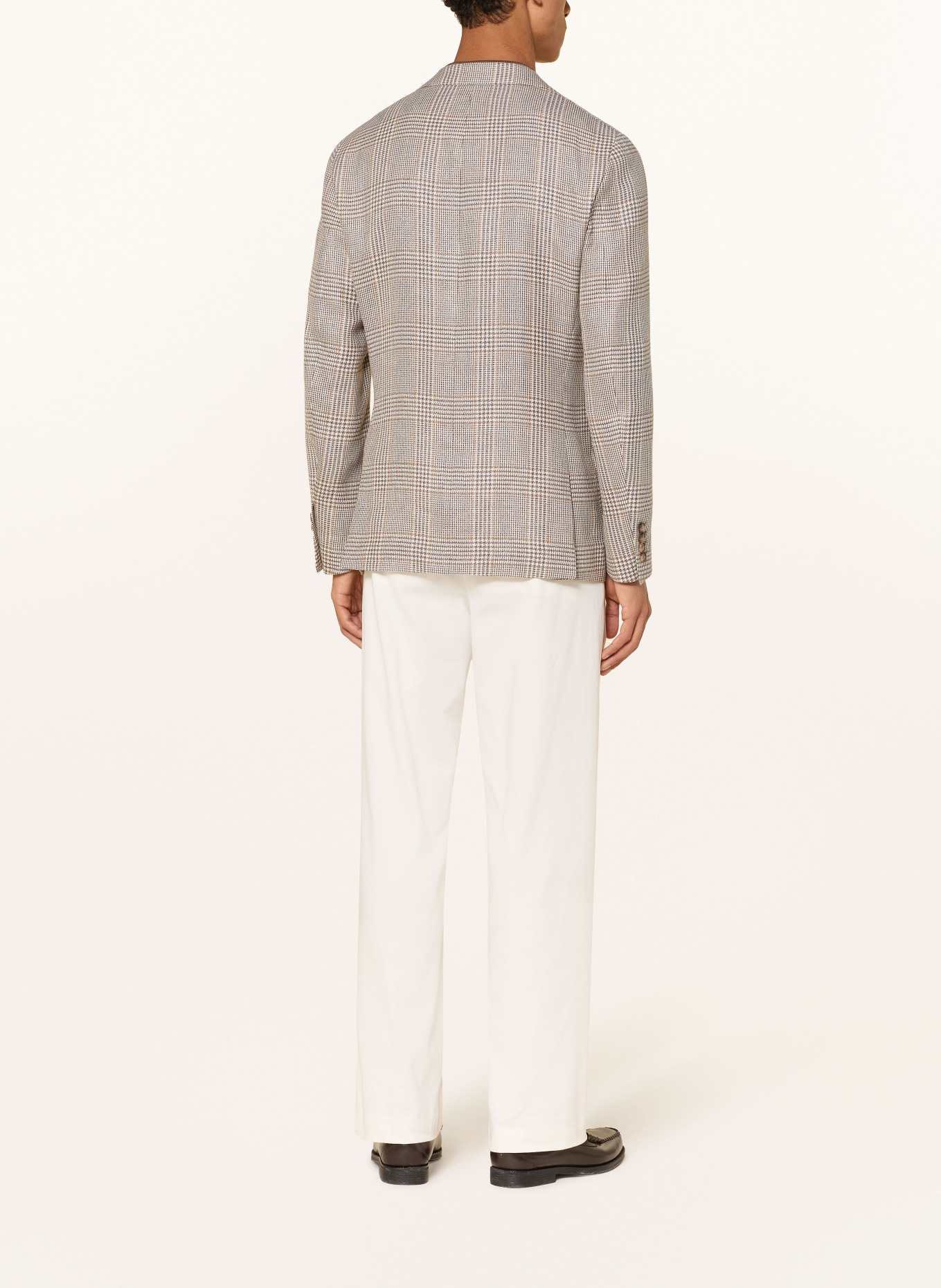 REISS Marynarka EPSOM o kroju dopasowanym z lnu: KREMOWY / CAMELOWY / CIEMNOBRĄZOWY