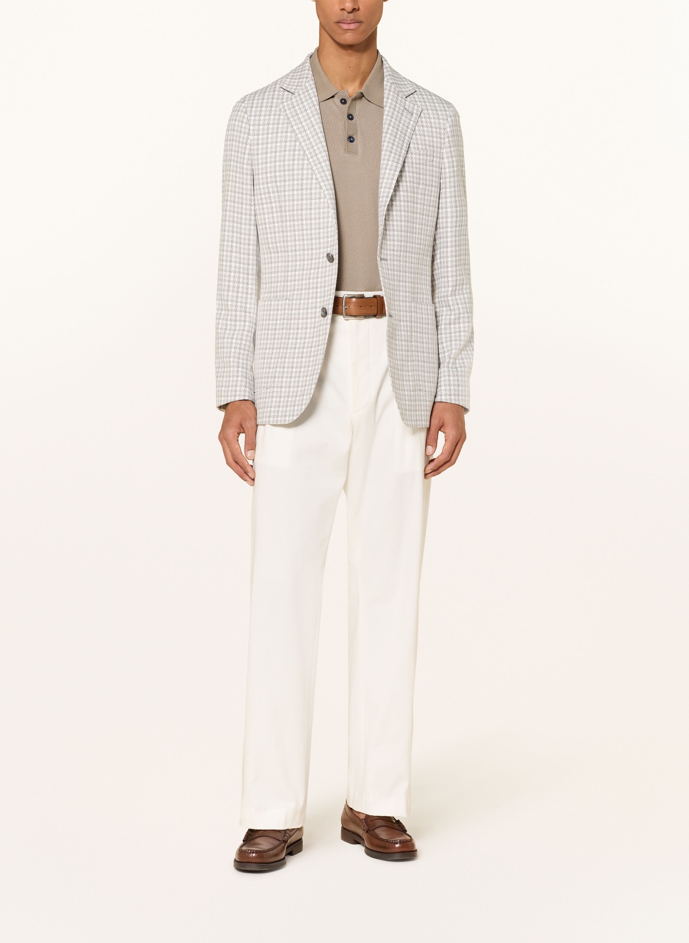 REISS Sakko CANTY Tailored Fit: HELLGRAU / WEISS