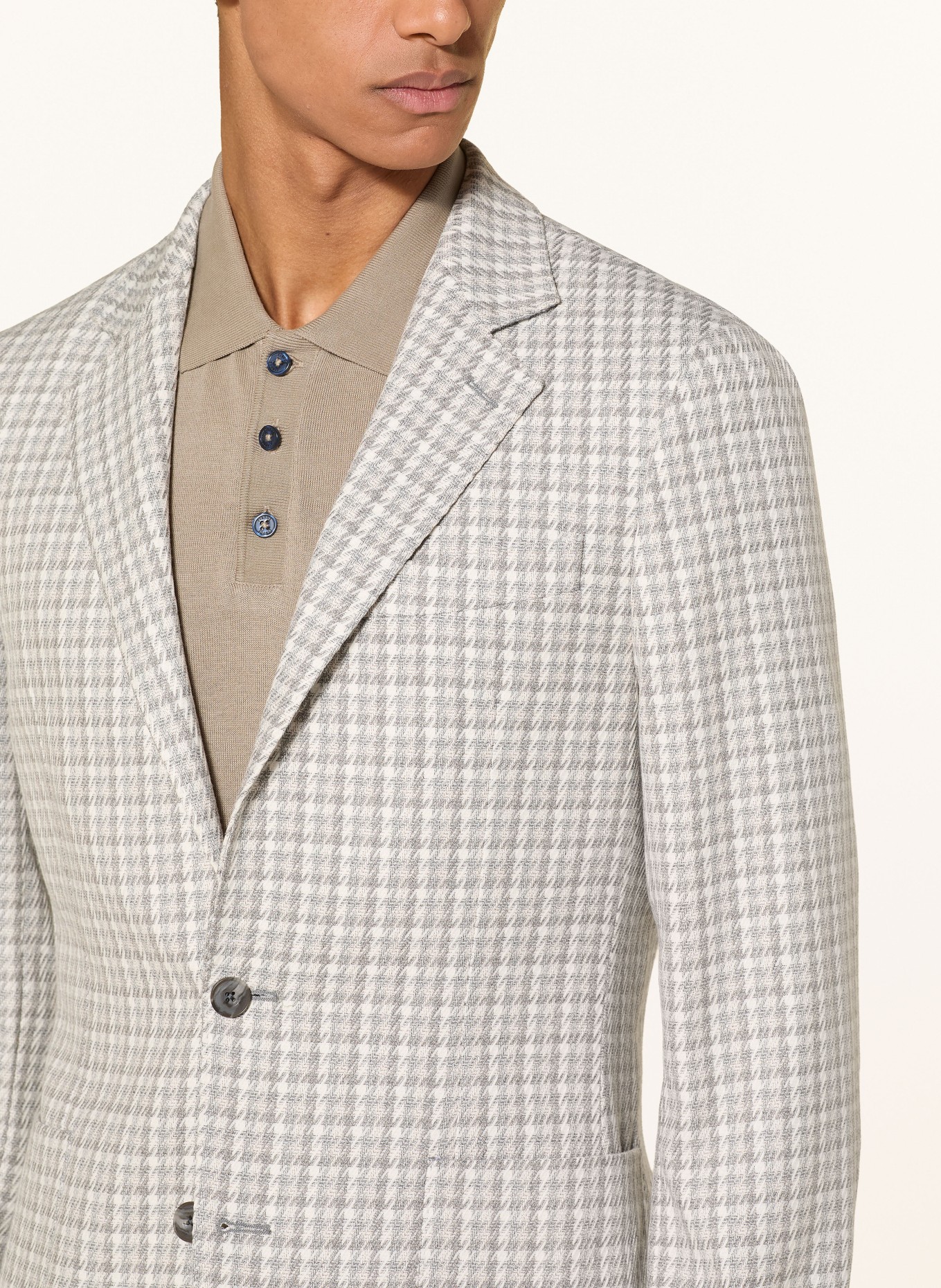 REISS Sakko CANTY Tailored Fit: HELLGRAU / WEISS