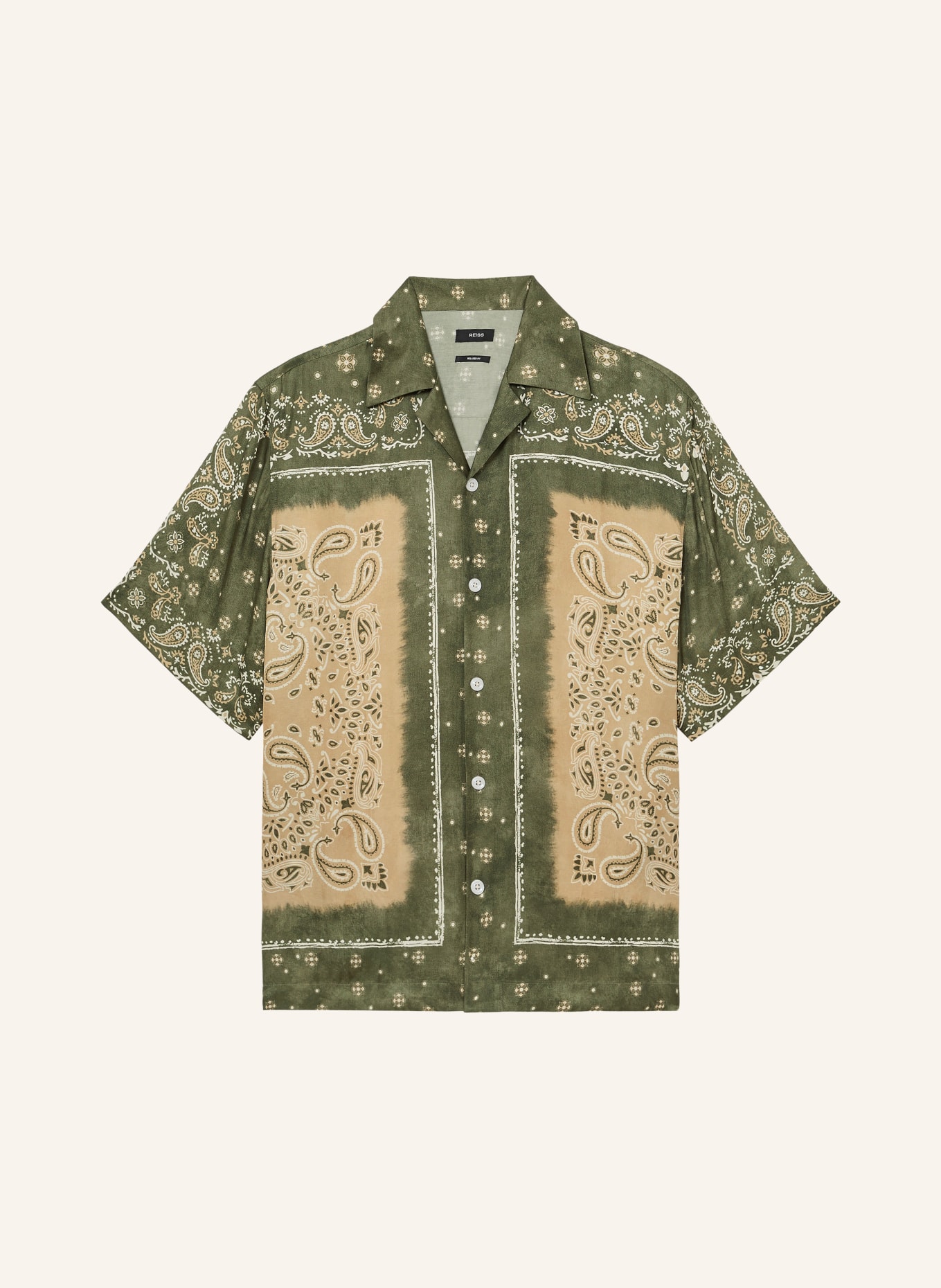 REISS Resorthemd VICENTE Relaxed Fit: OLIJF / BEIGE