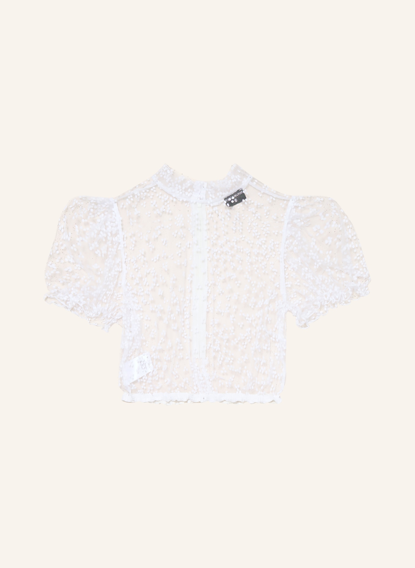 KINGA MATHE Dirndlbluse LENI: WEISS