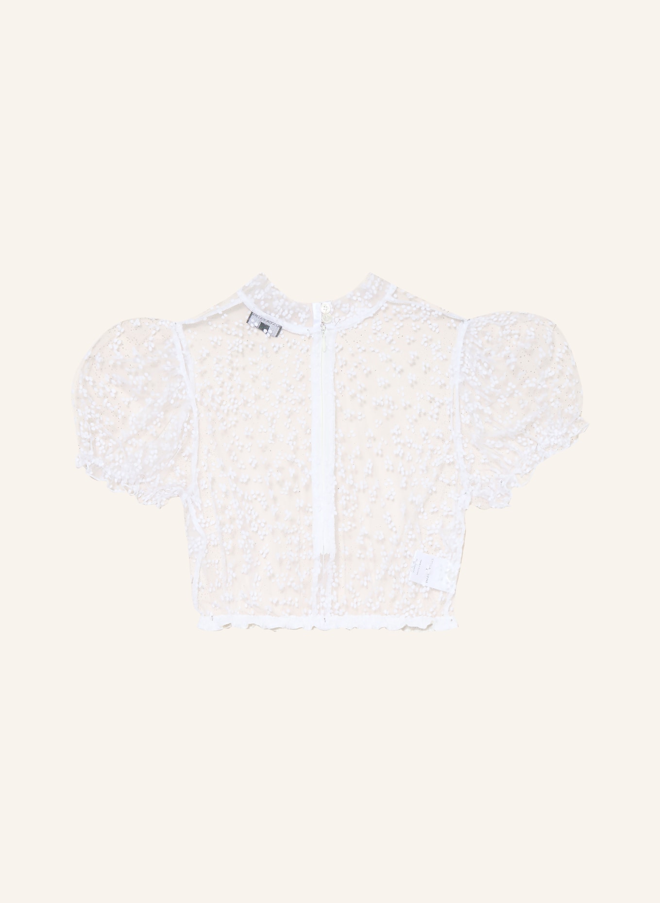 KINGA MATHE Dirndlbluse LENI: WEISS