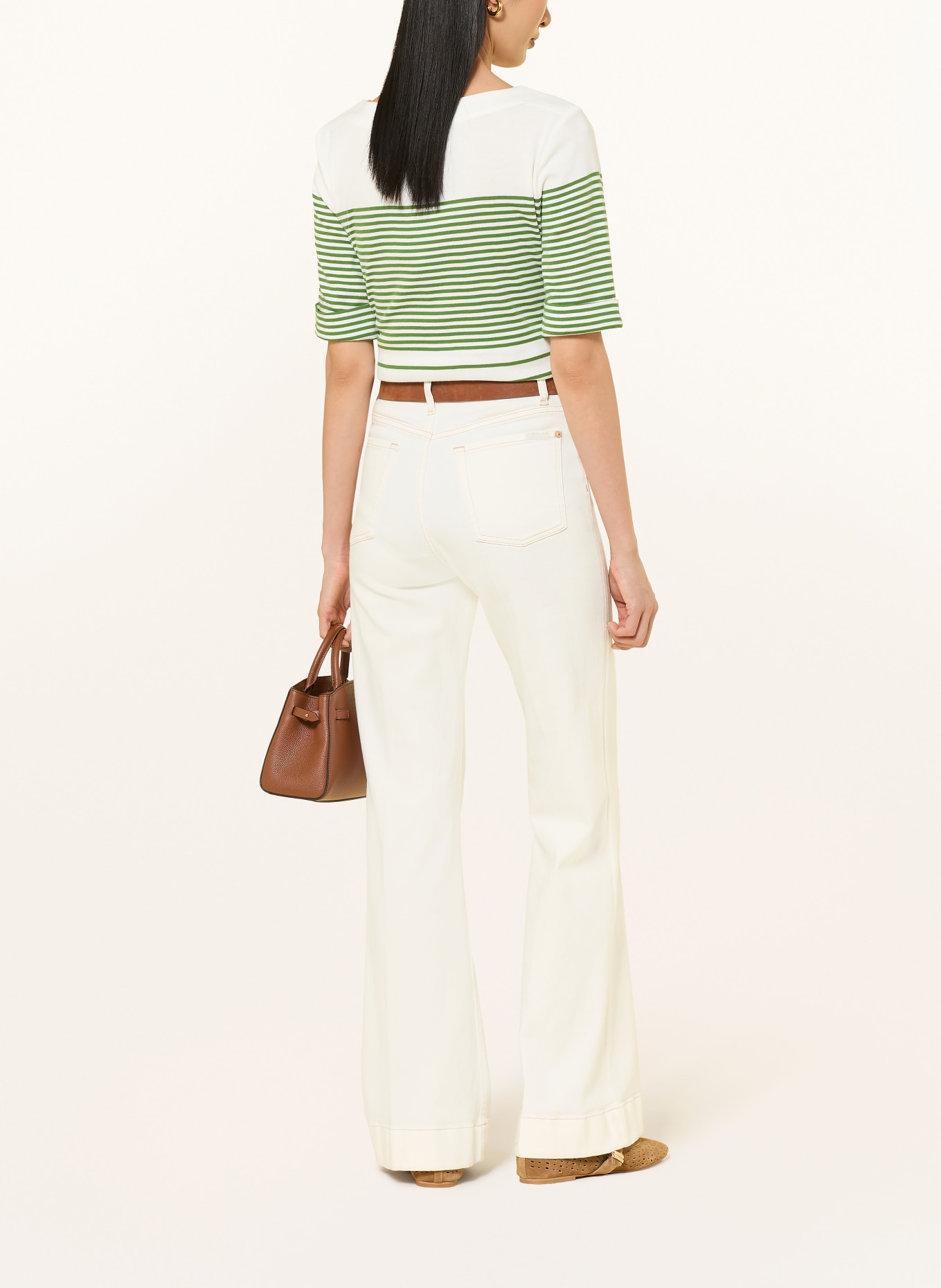 HOBBS T-Shirt CONSTANCE: WEISS / GRÜN