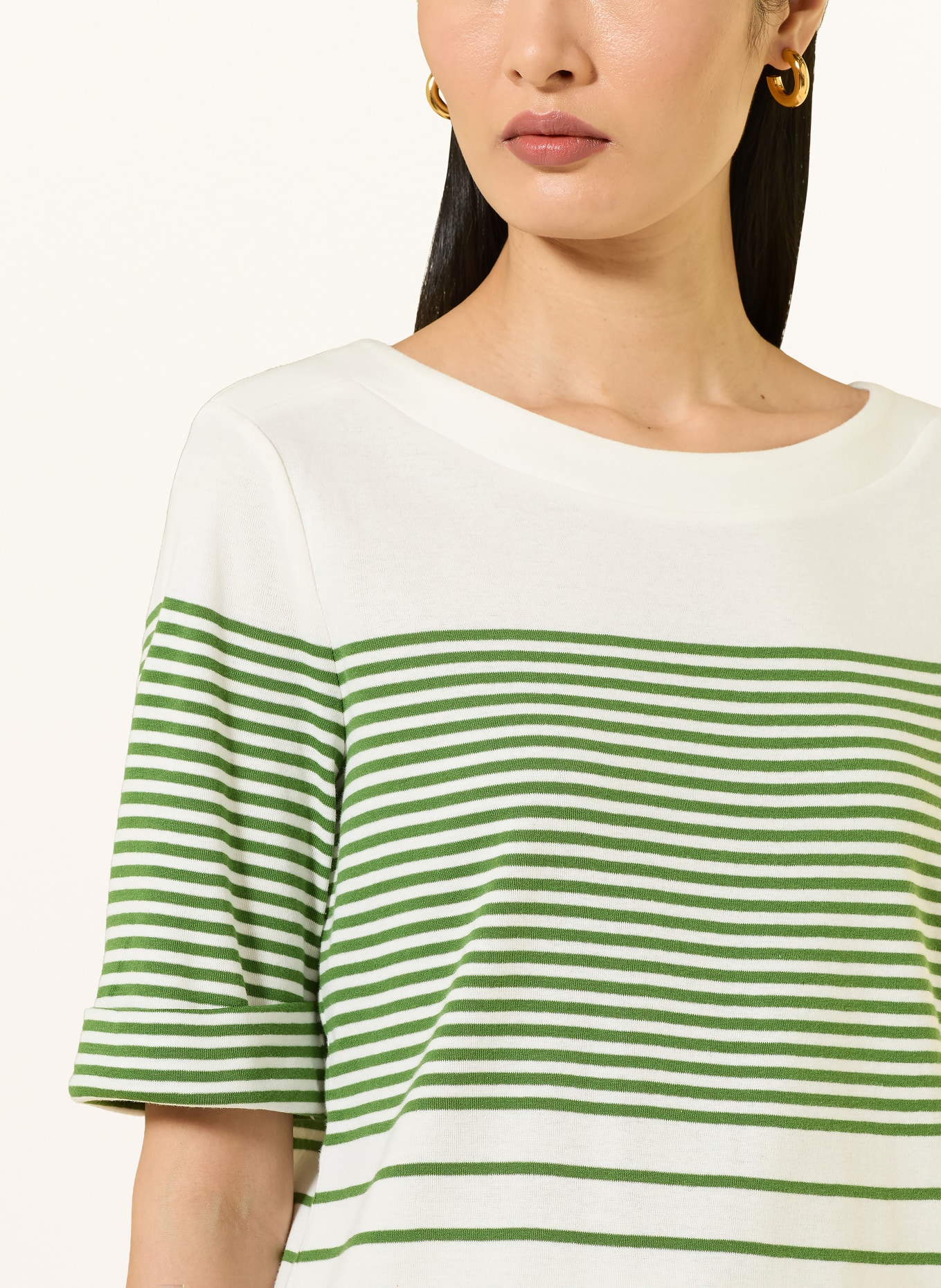 HOBBS T-Shirt CONSTANCE: WEISS / GRÜN