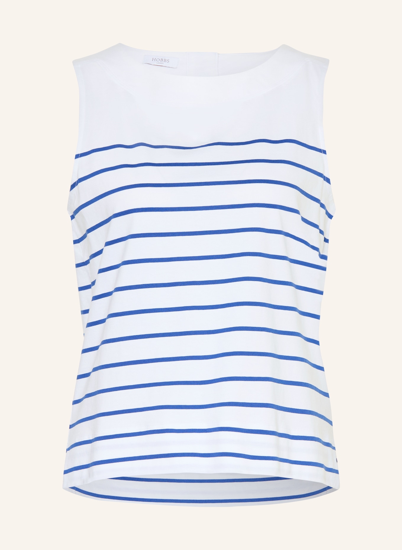 HOBBS Top FERN: WHITE / BLUE