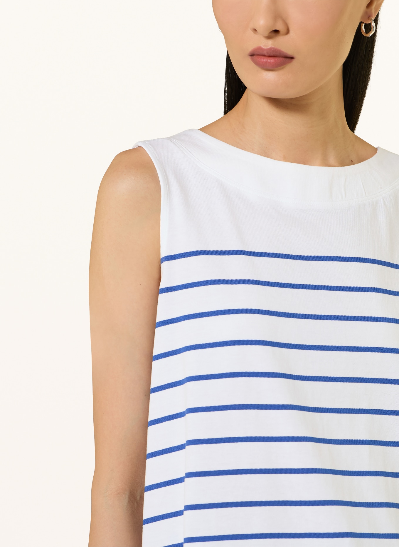 HOBBS Top FERN: WHITE / BLUE