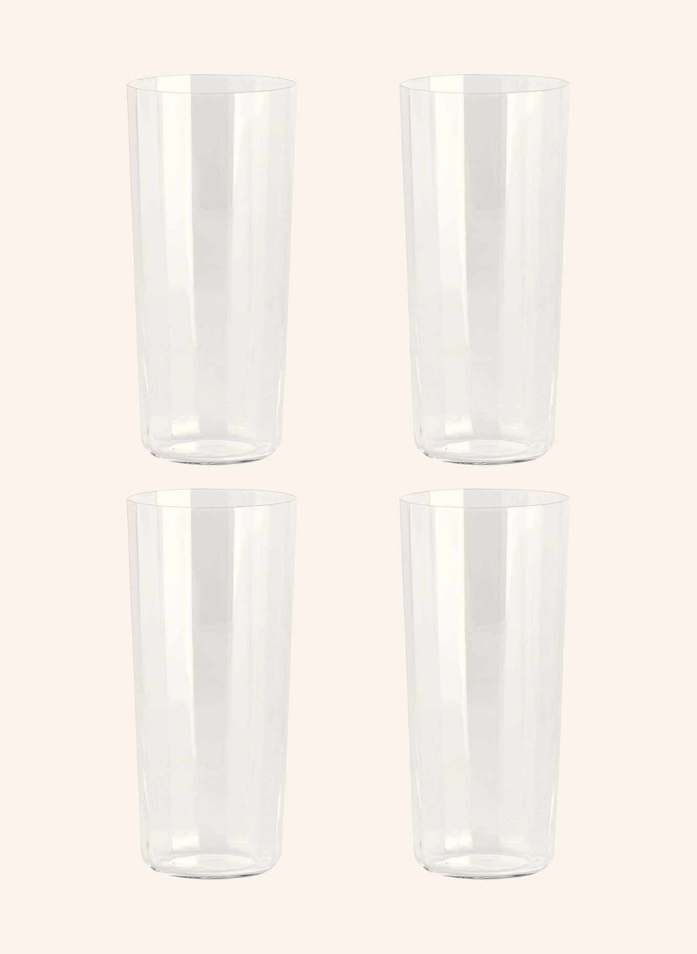 HAY Set van 4 drinkglazen ANGLE: WIT