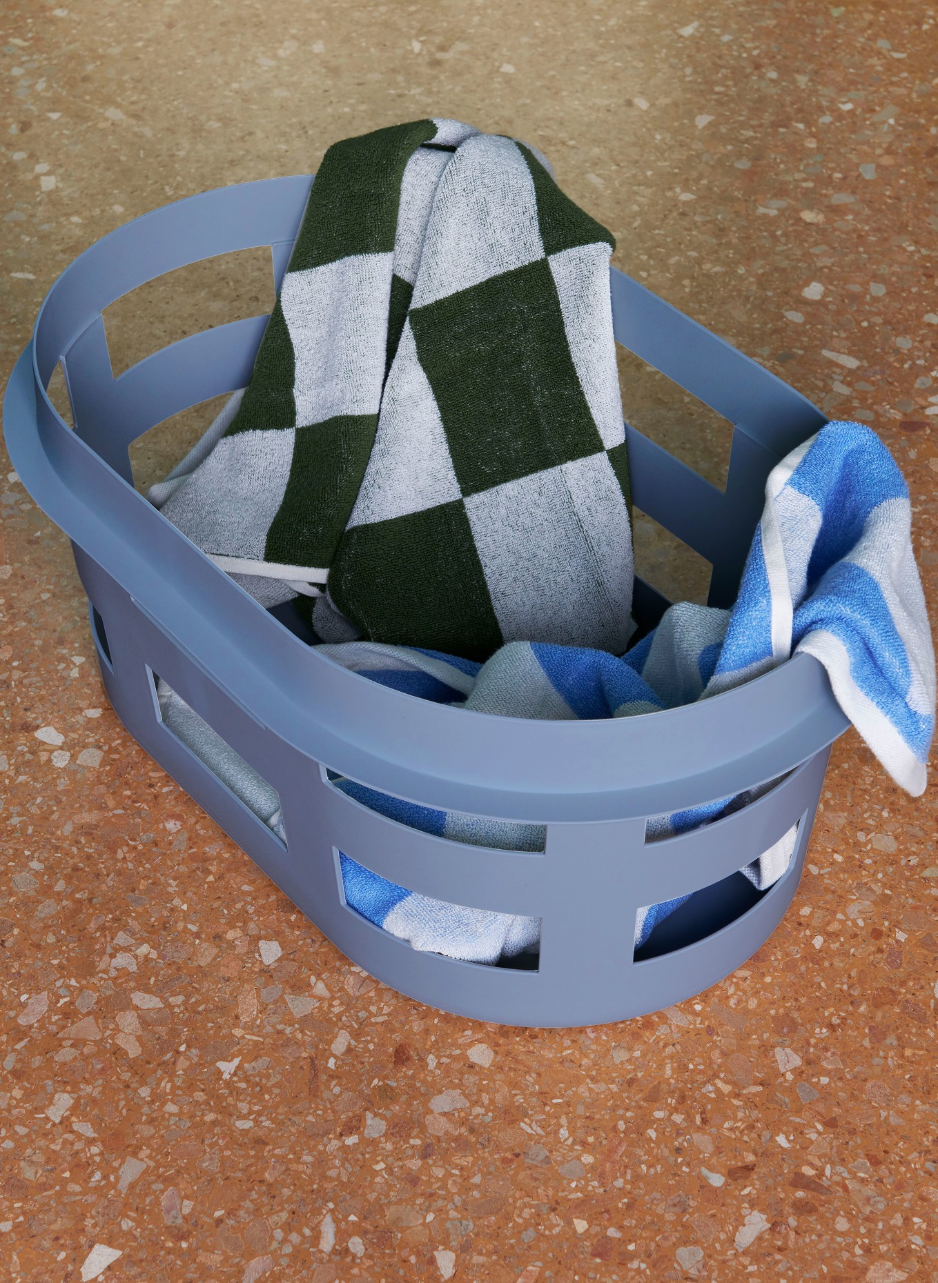 HAY Wasmand BASKET SMALL: BLAUWGRIJS