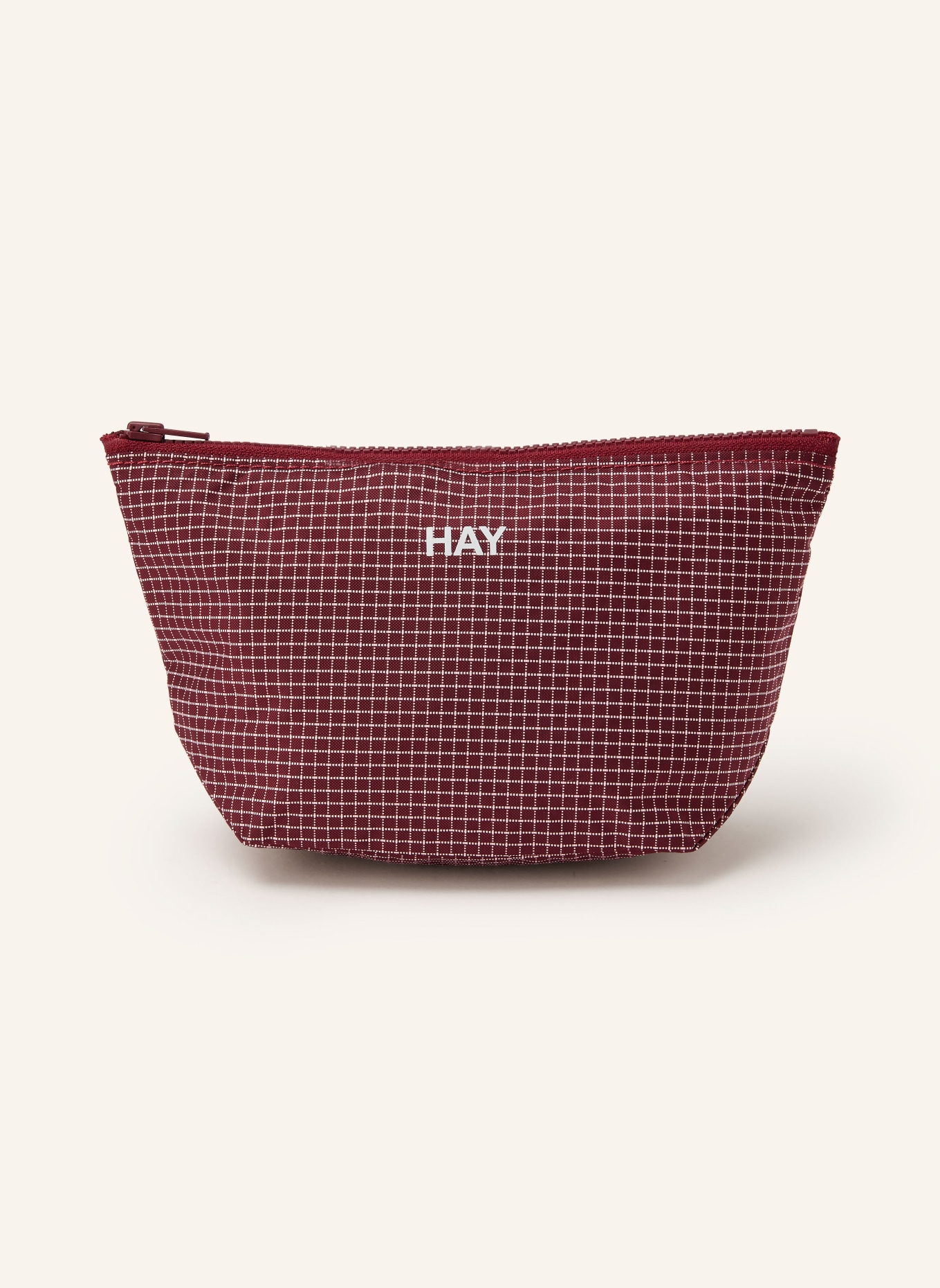 HAY toilettas: DONKERROOD / WIT