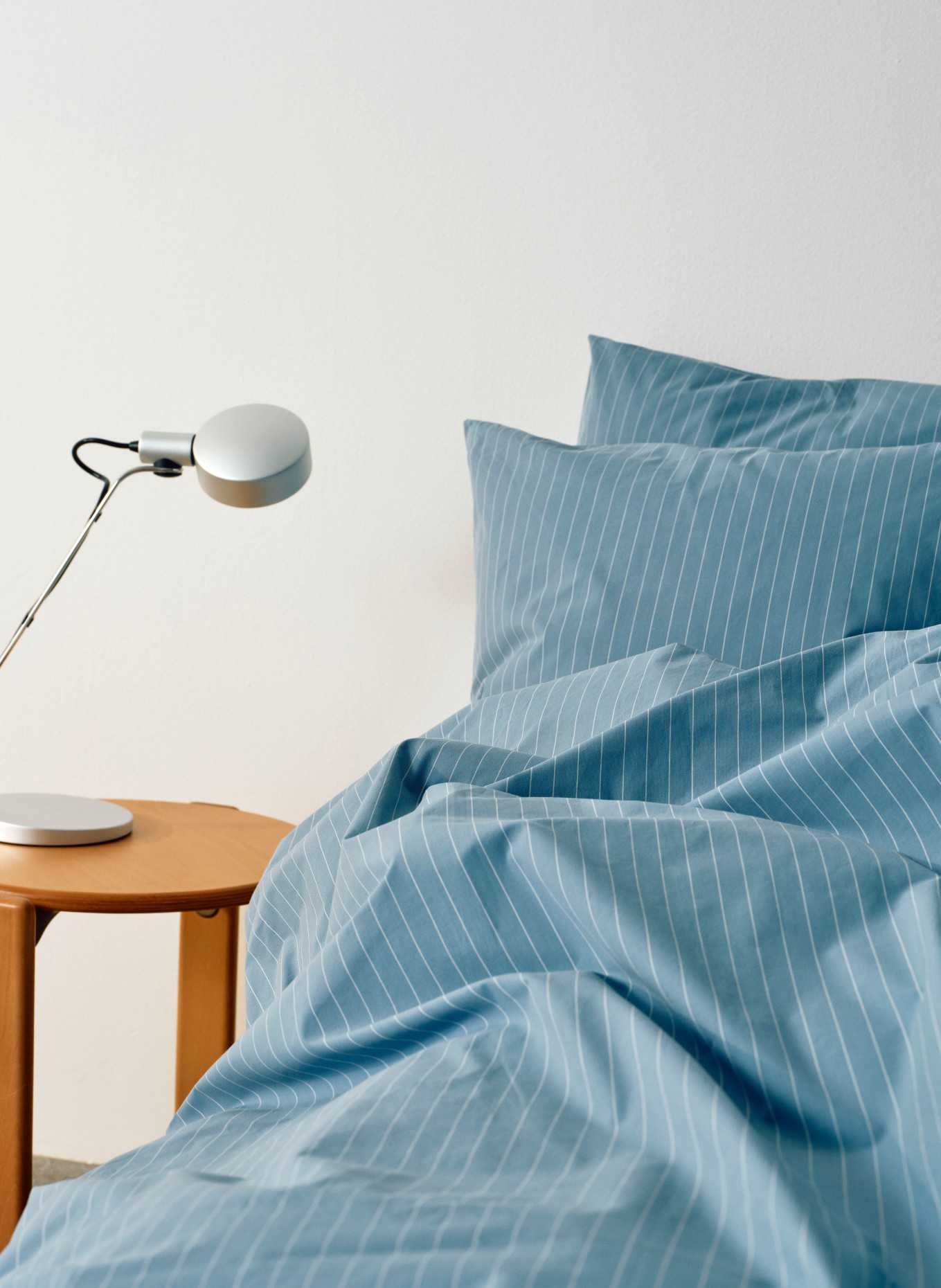 HAY Bettbezug FINELINE: BLAUGRAU / WEISS