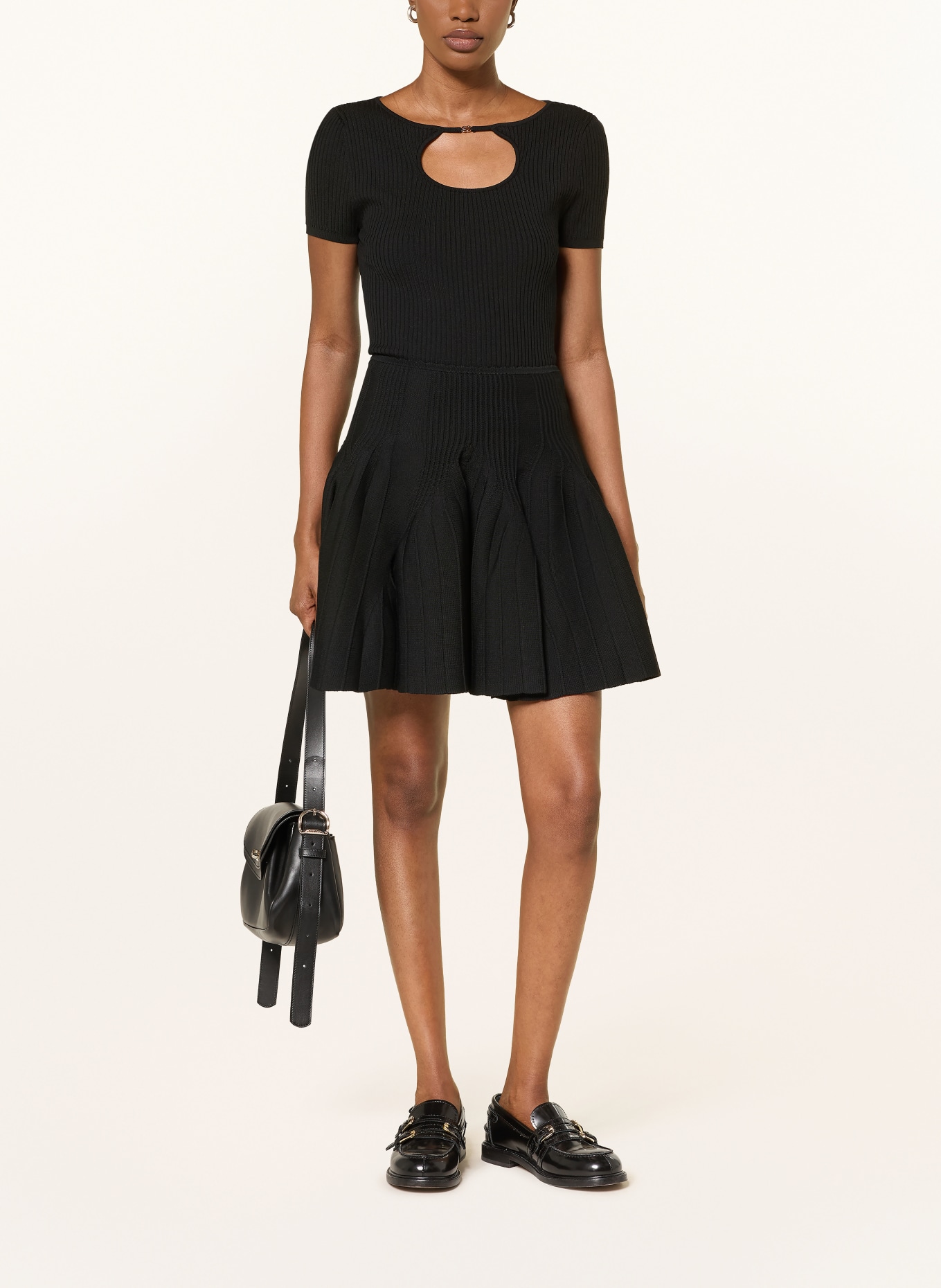 SANDRO Strickrock: SCHWARZ