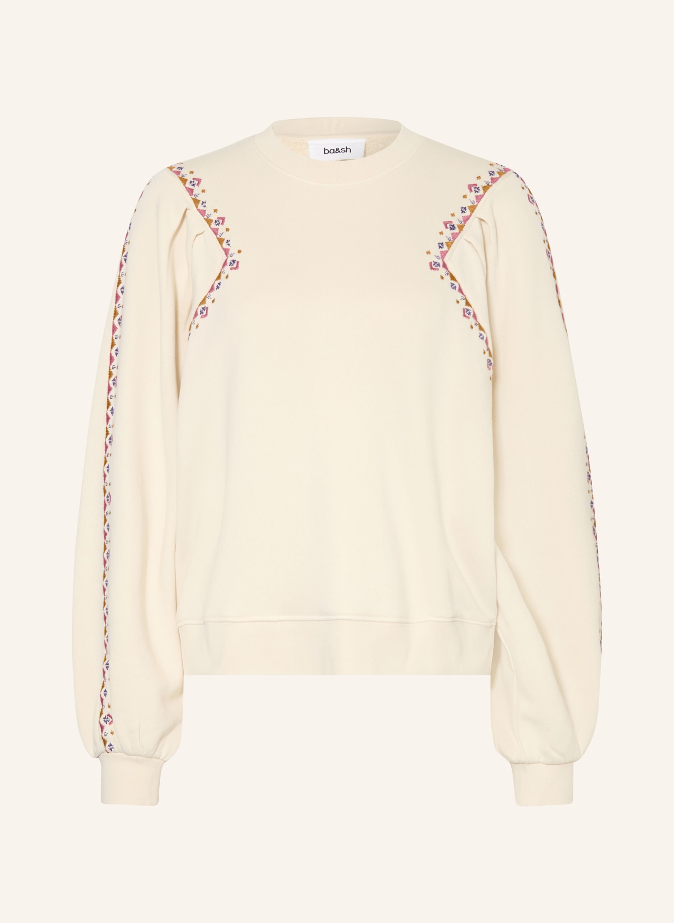 ba&sh Sweatshirt MESTA: CREME / ALTROSA / OLIV