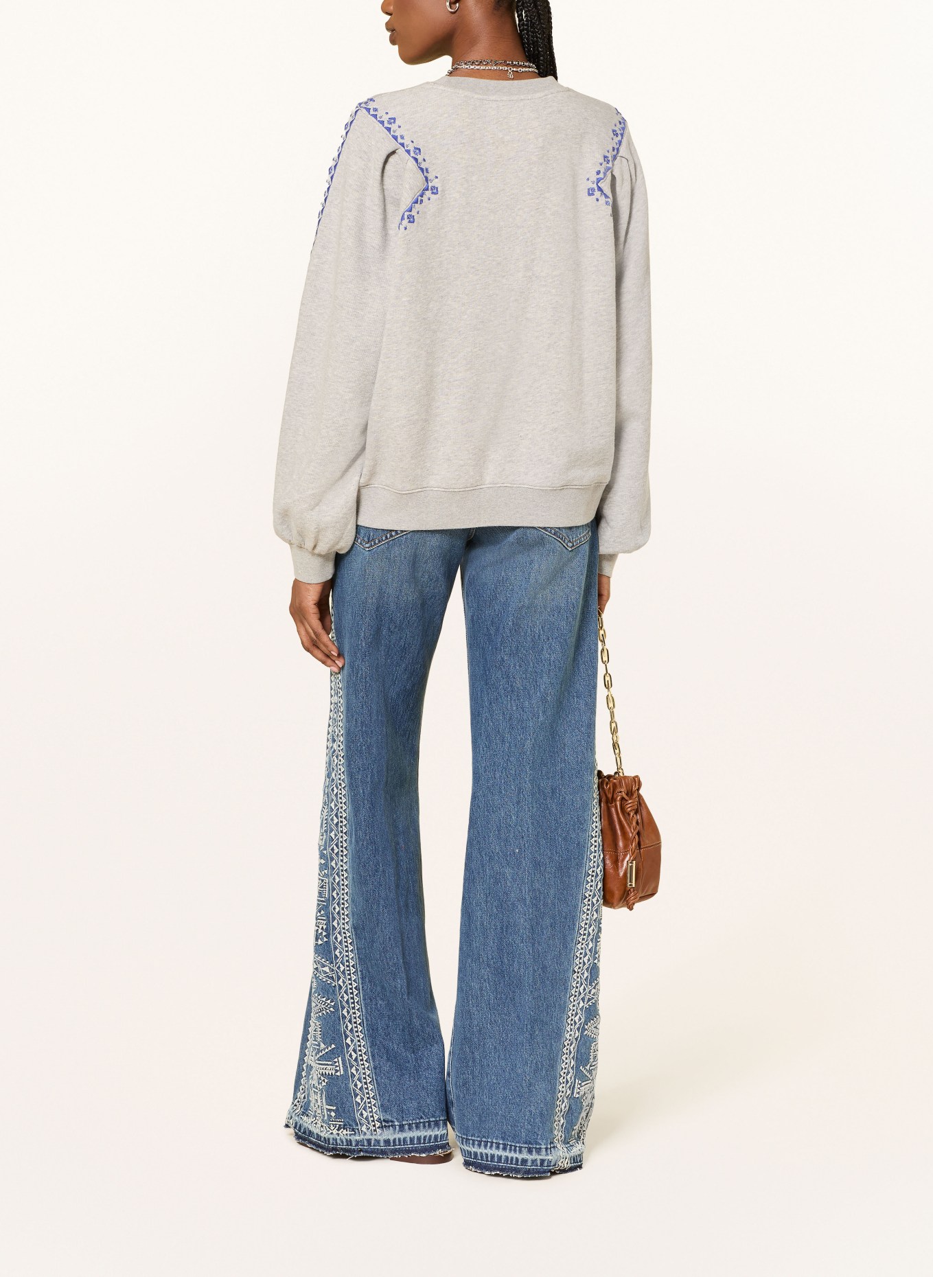 ba&sh Sweatshirt MESTA: GRAU / BLAU