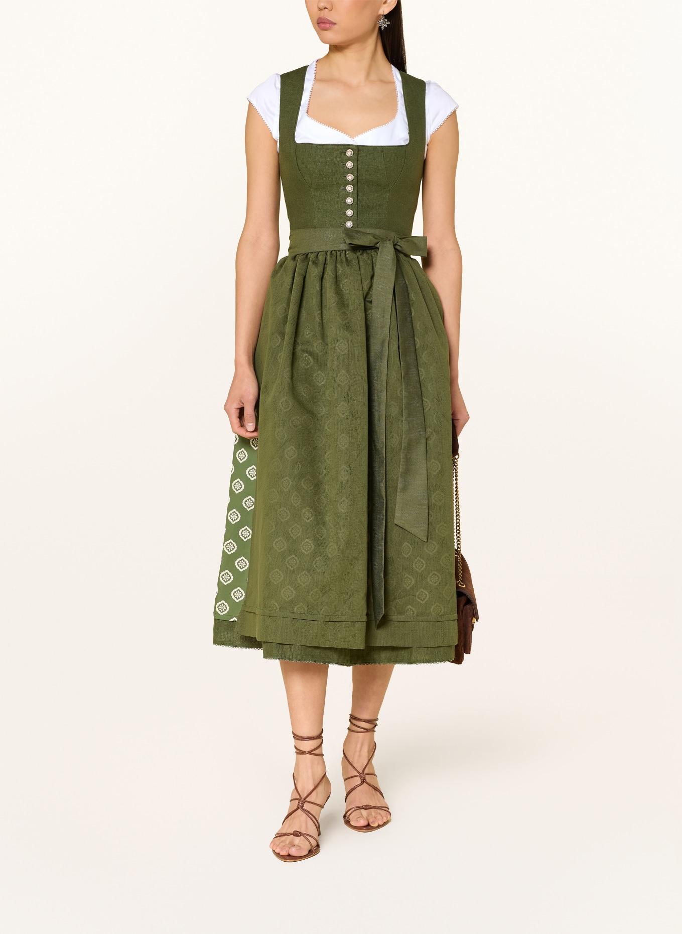 KINGA MATHE Dirndlbluse SAMANTHA: WEISS